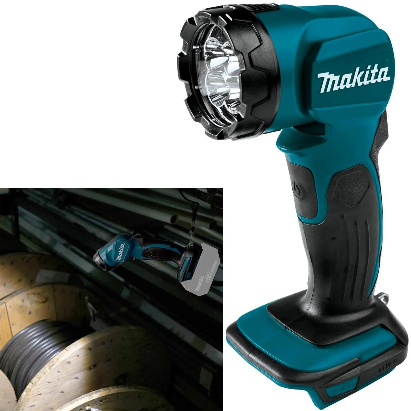 Makita LED Torch LXT 18V Flashlight Lamp Light Lithium-Ion Pivot Head Body Only White Rose Tools