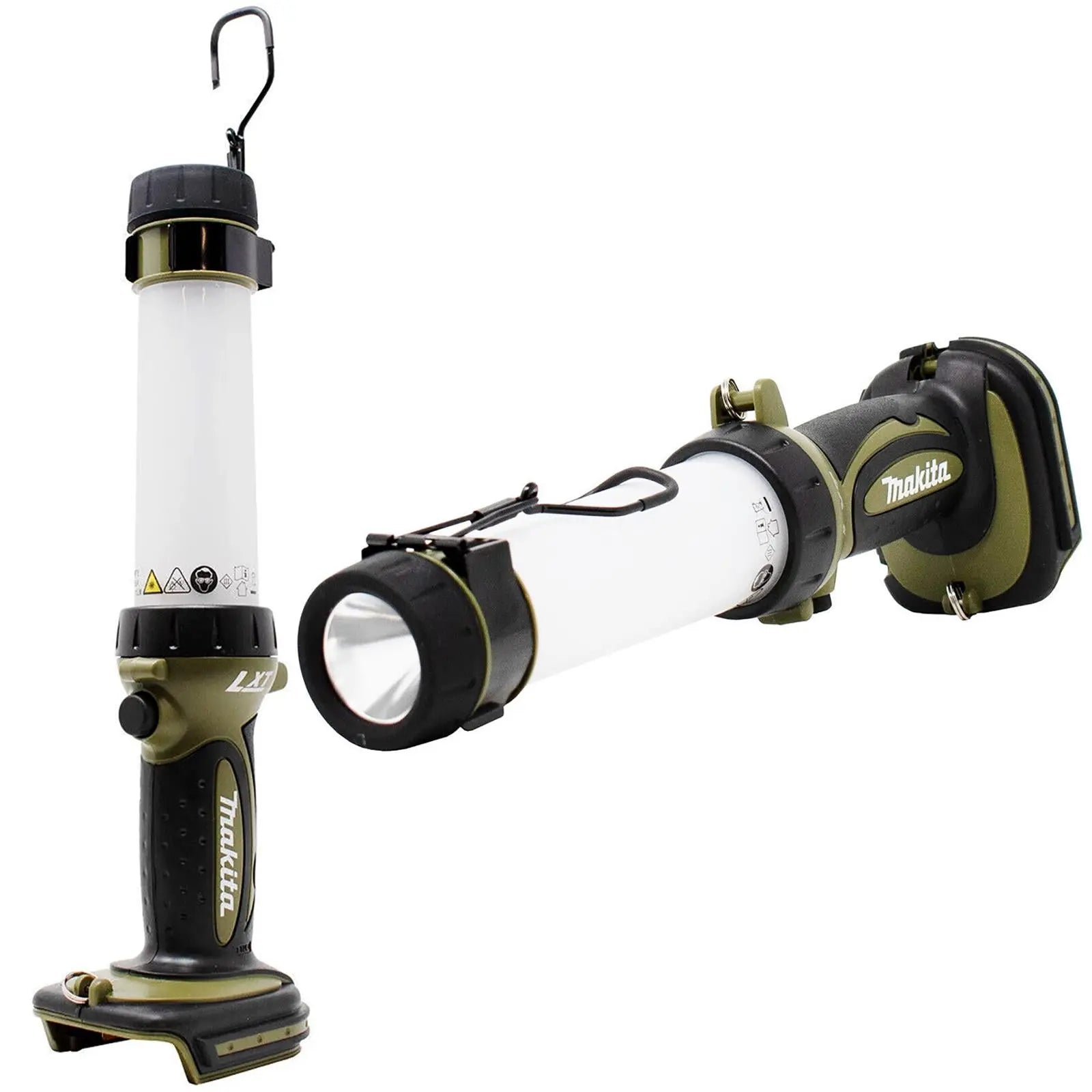 Makita LED Work Light Lantern Flashlight Torch 18V LXT Li-ion Cordless Olive Range DML806O Body Only White Rose Tools