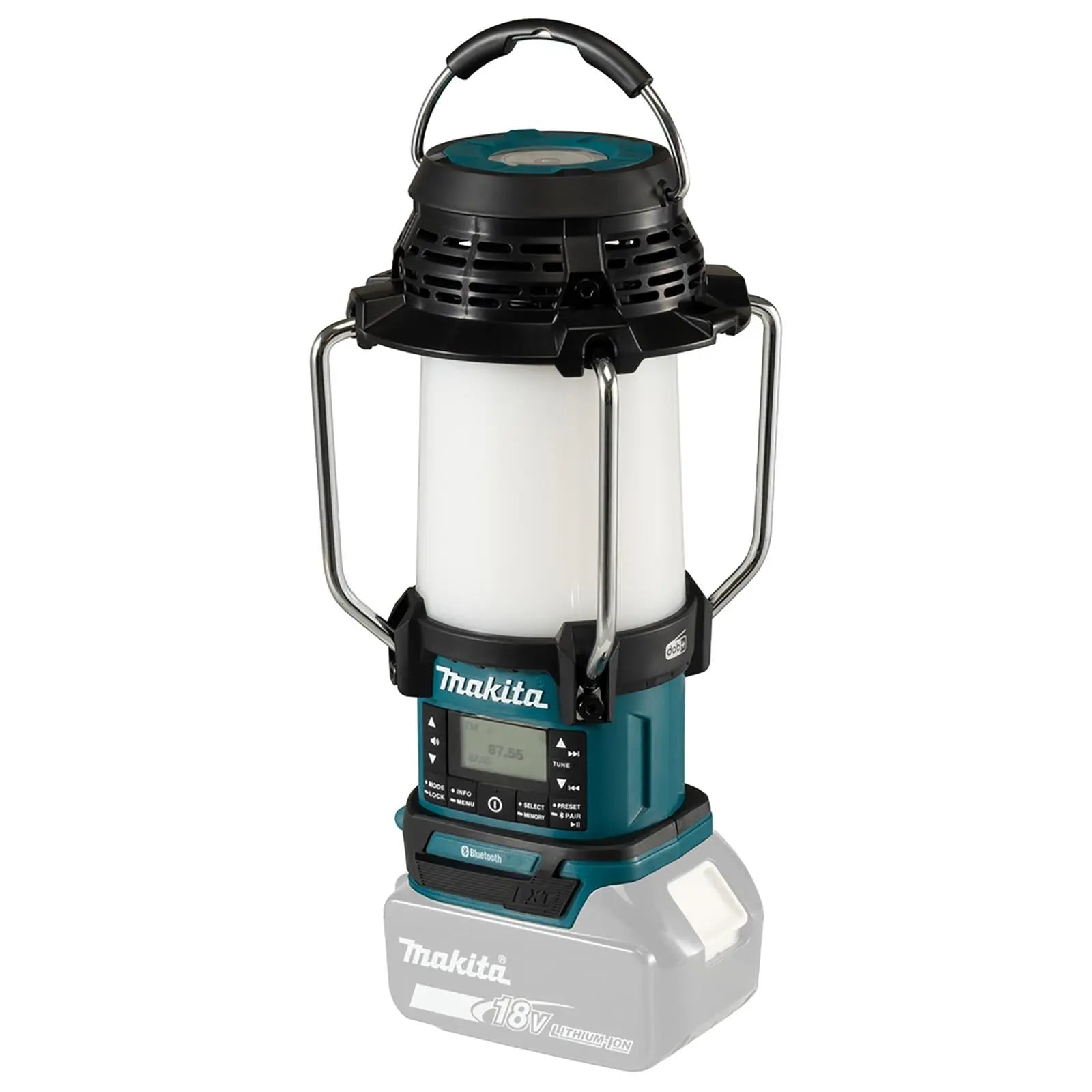 Makita Lantern Radio Job Site Light Lamp DAB+ Bluetooth Cordless LXT DMR056 Body Only White Rose Tools