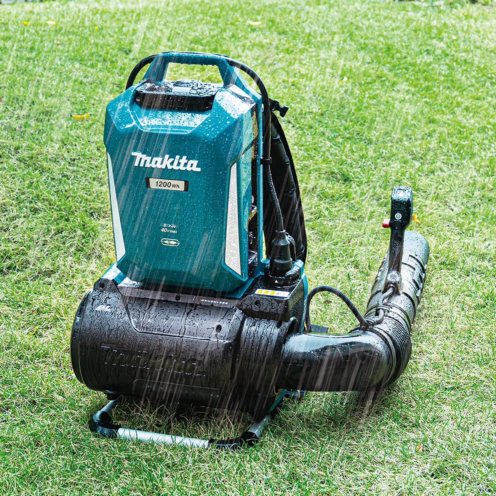 Makita Leaf Blower Backpack and PDC1200 Power Pack 18V 40V LXT XGT Compatible Brushless Cordless 22N Garden Grass Clippings UB002CX3  White Rose Tools