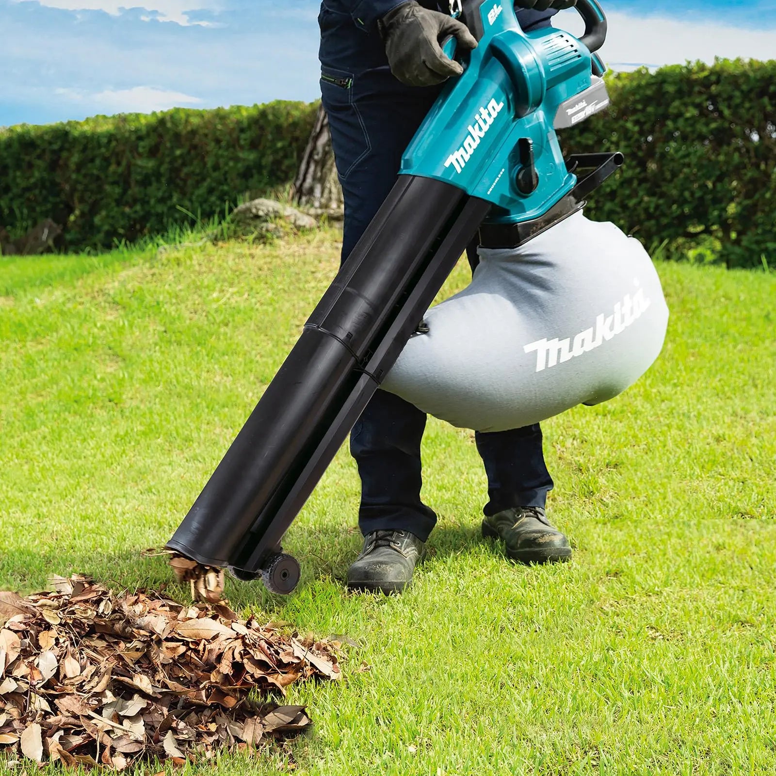 Makita Leaf Blower Vacuum 18V LXT Brushless Cordless Garden Grass Clippings Bare Unit Body Only DUB187Z  White Rose Tools