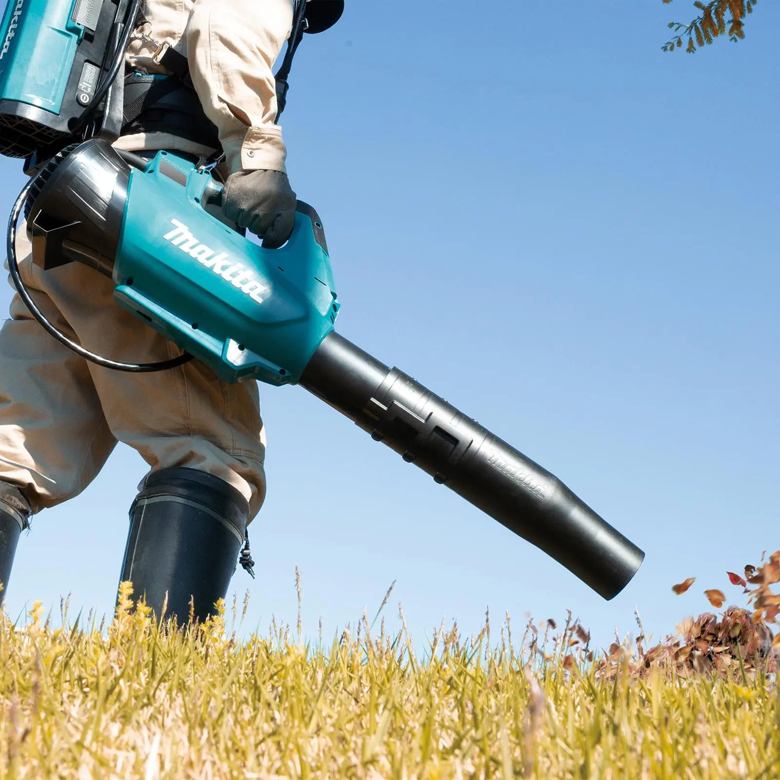 Makita Leaf Blower and PDC1200 Power Pack Backpack 18V 40V LXT XGT Compatible Brushless Cordless 20N Garden Grass Clippings UB001CX2  White Rose Tools