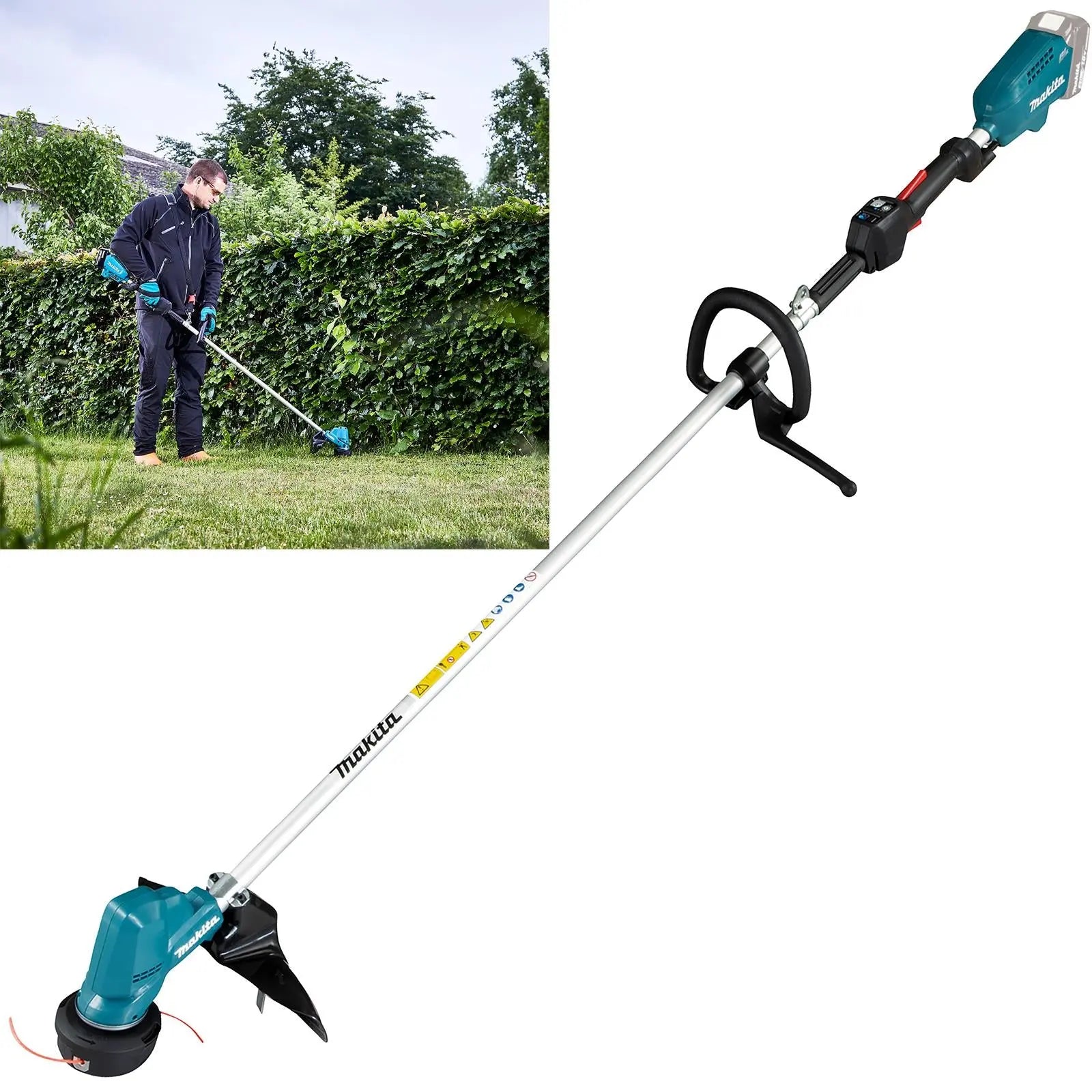 Makita Line Trimmer Strimmer 18V LXT Brushless Cordless Garden Lawn Strimming Bare Unit Body Only DUR190LZX3  White Rose Tools