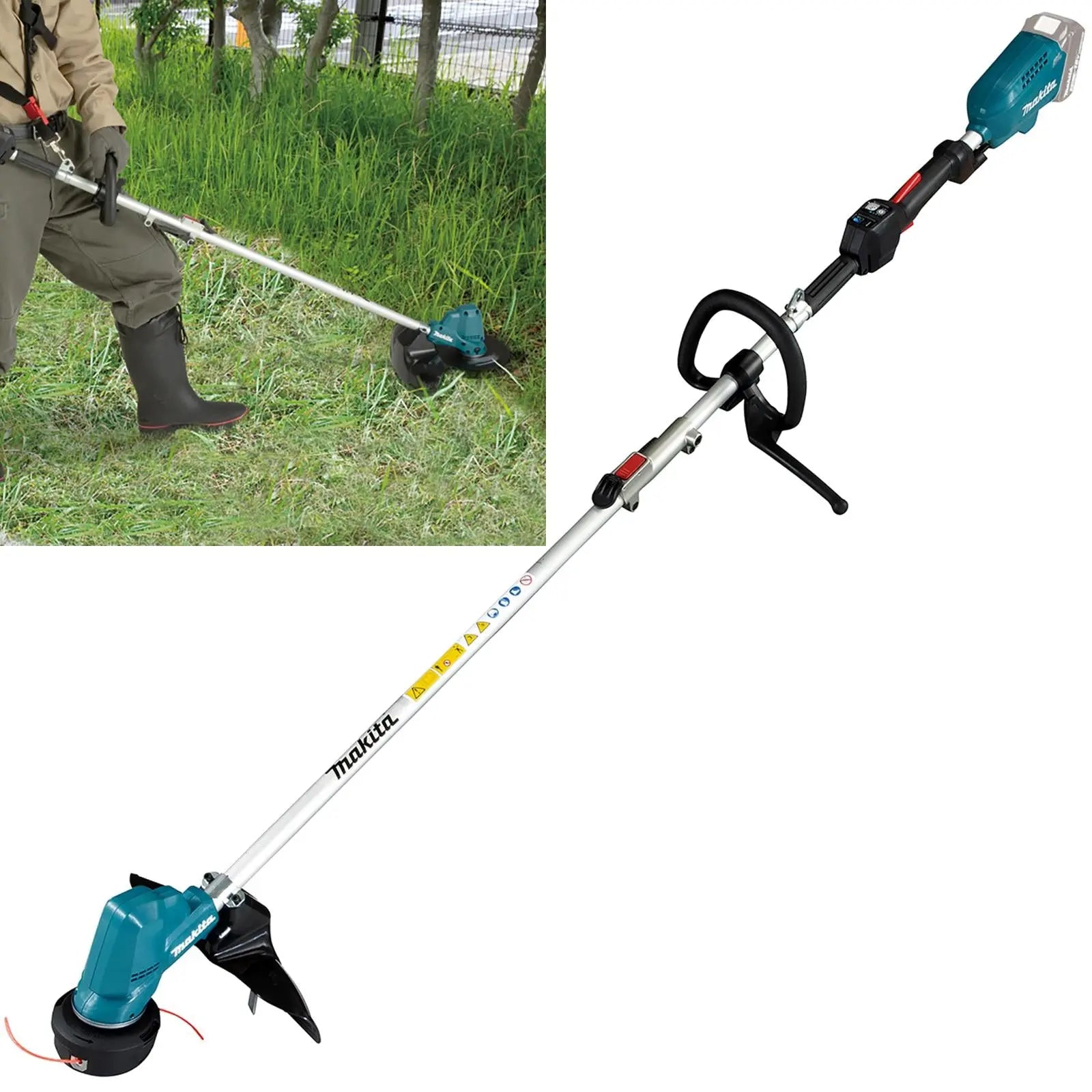 Makita Line Trimmer Strimmer 18V LXT Brushless Cordless Garden Lawn Strimming Bare Unit Body Only DUR191LZX3 White Rose Tools