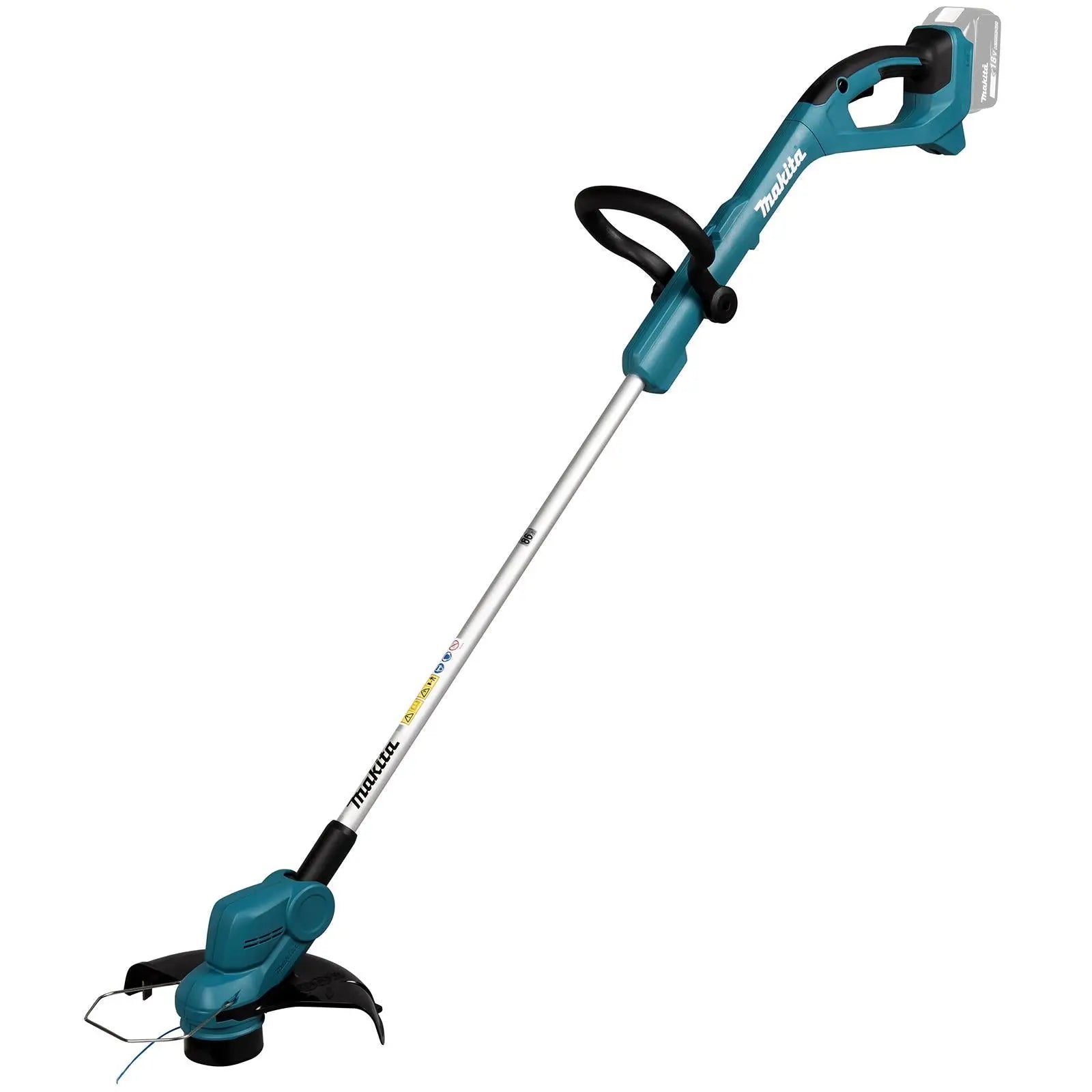 Makita Line Trimmer Strimmer 18V LXT Telescopic Shaft Cordless Garden Lawn Strimming 5Ah Bare Unit Body Only DUR193Z  White Rose Tools