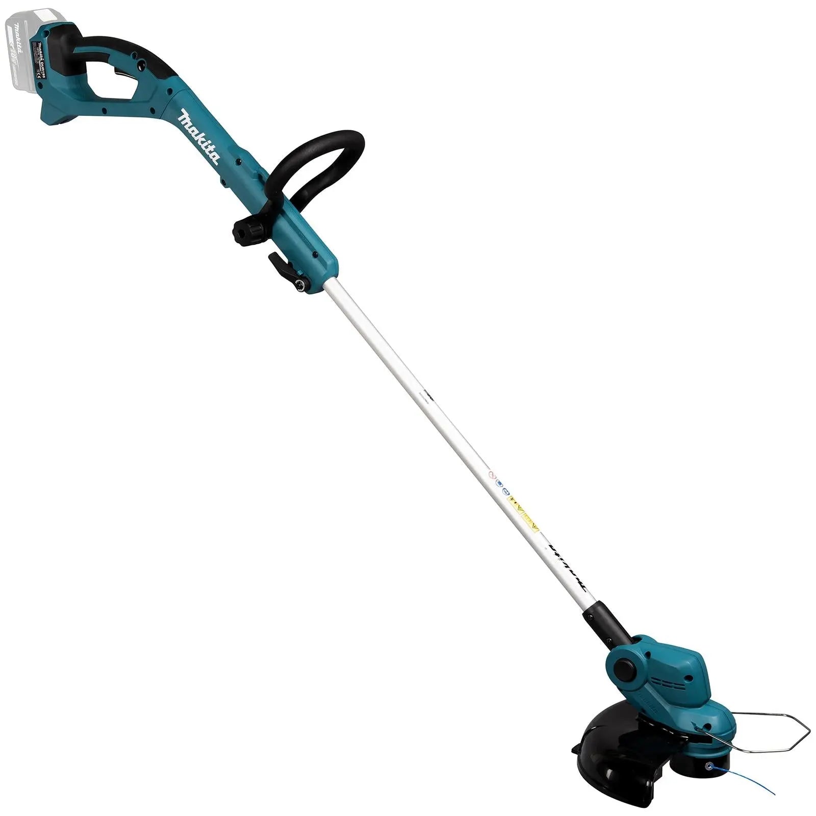 Makita Line Trimmer Strimmer 18V LXT Telescopic Shaft Cordless Garden Lawn Strimming 5Ah Bare Unit Body Only DUR193Z  White Rose Tools