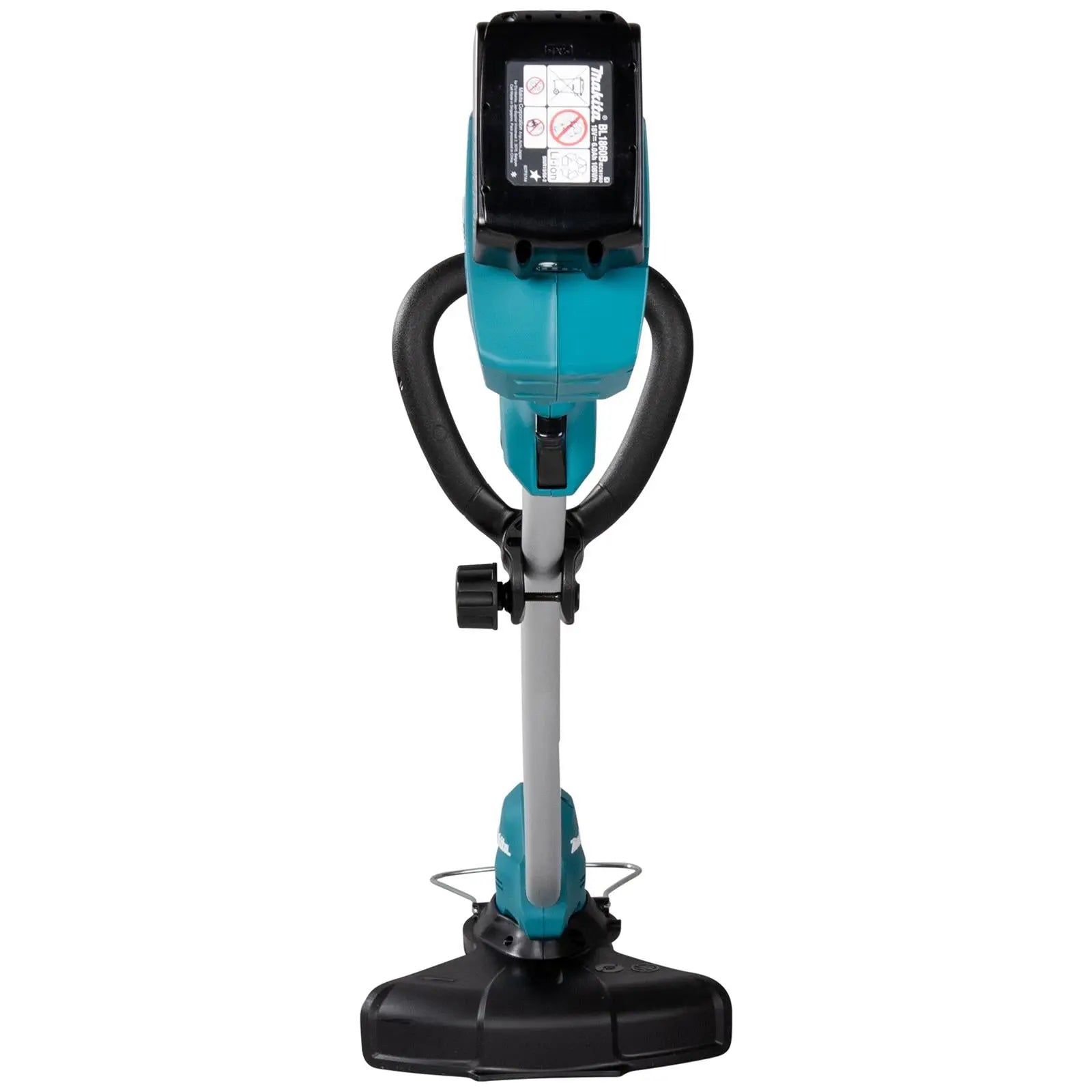 Makita Line Trimmer Strimmer Kit 18V LXT Brushless Cordless Garden Lawn Strimming 5Ah Battery and Charger DUR189RT  White Rose Tools