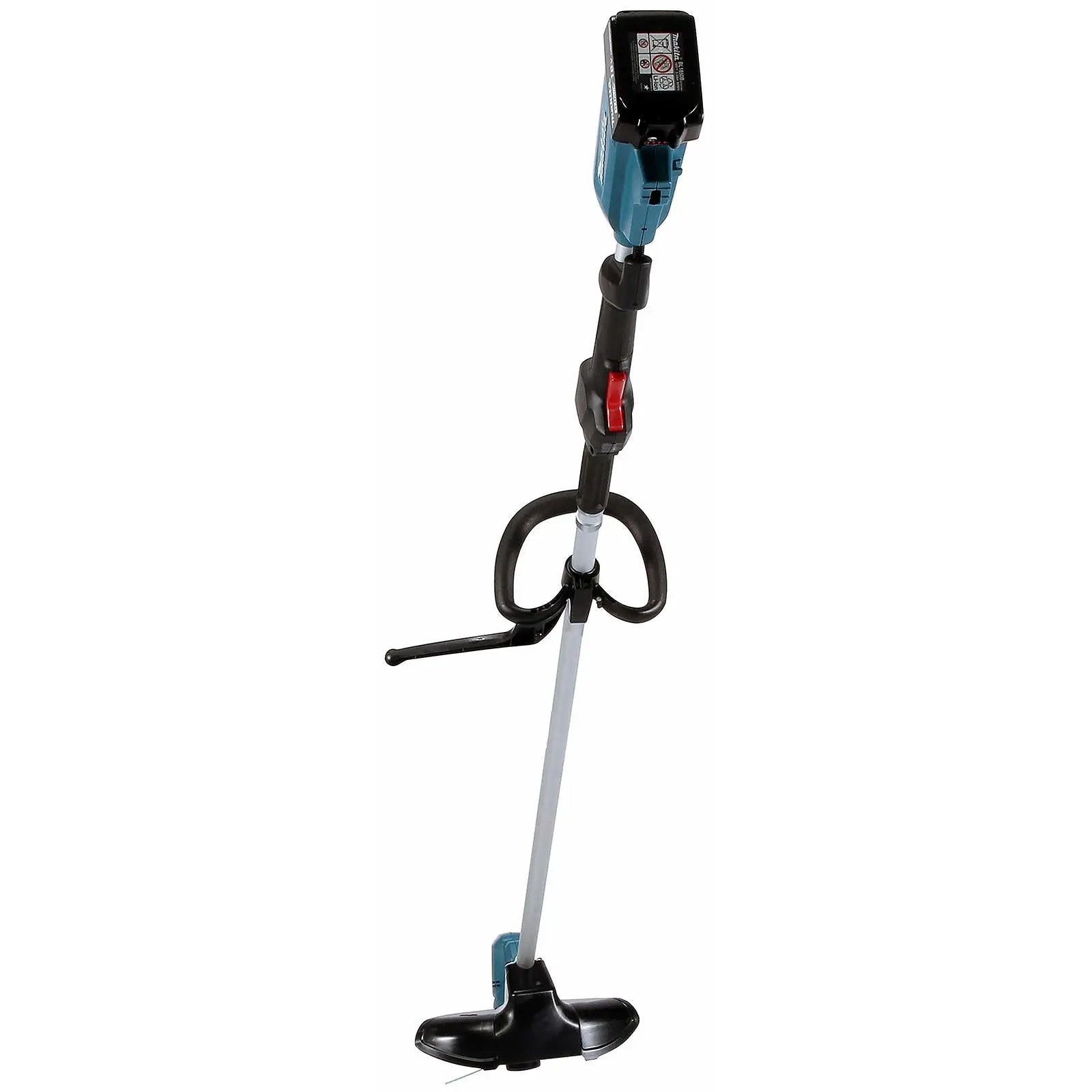 Makita Line Trimmer Strimmer Kit 18V LXT Brushless Cordless Garden Lawn Strimming 5Ah Battery and Charger DUR190LRT8  White Rose Tools