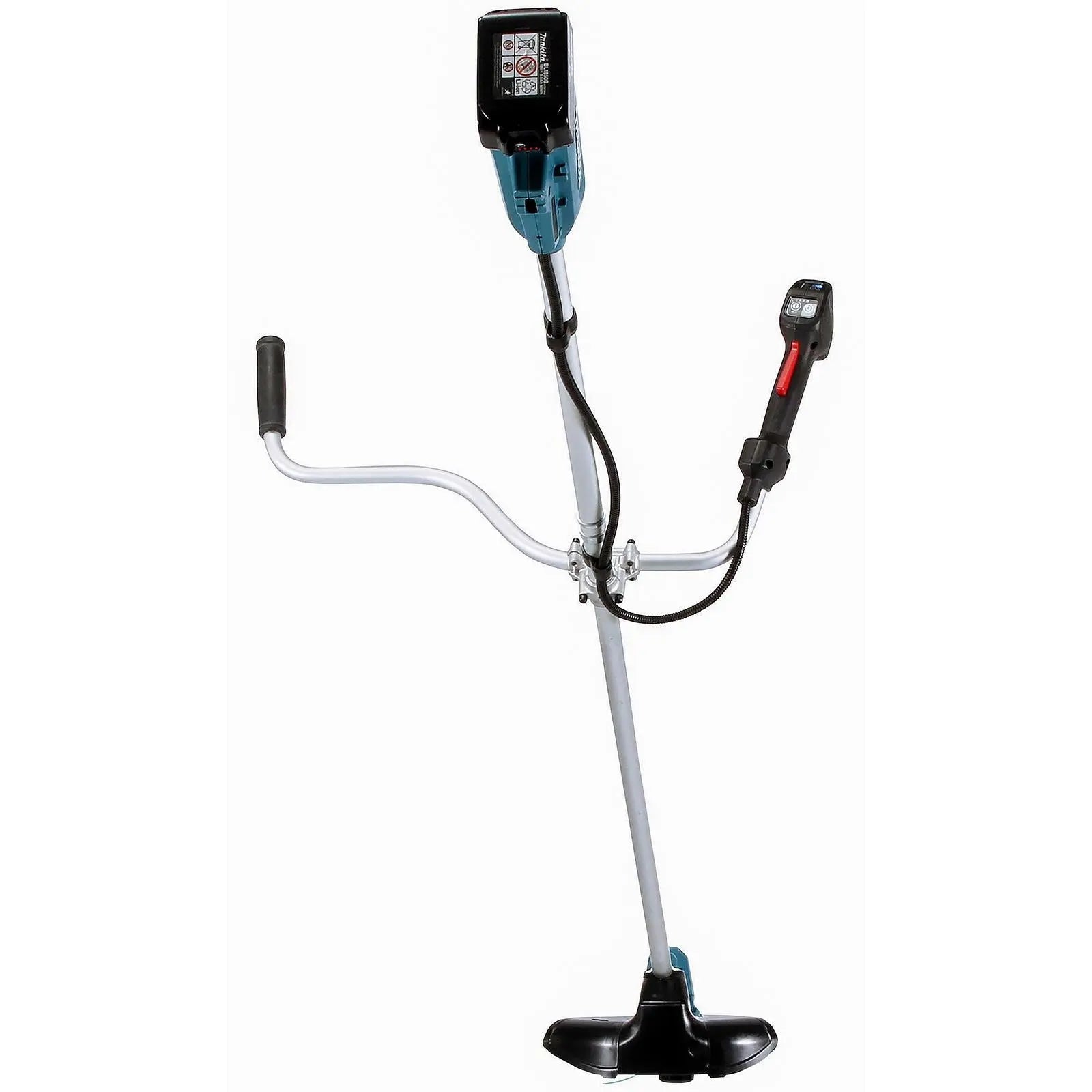 Makita Line Trimmer Strimmer Kit 18V LXT Brushless Cordless Garden Lawn Strimming 5Ah Battery and Charger DUR190URT8  White Rose Tools