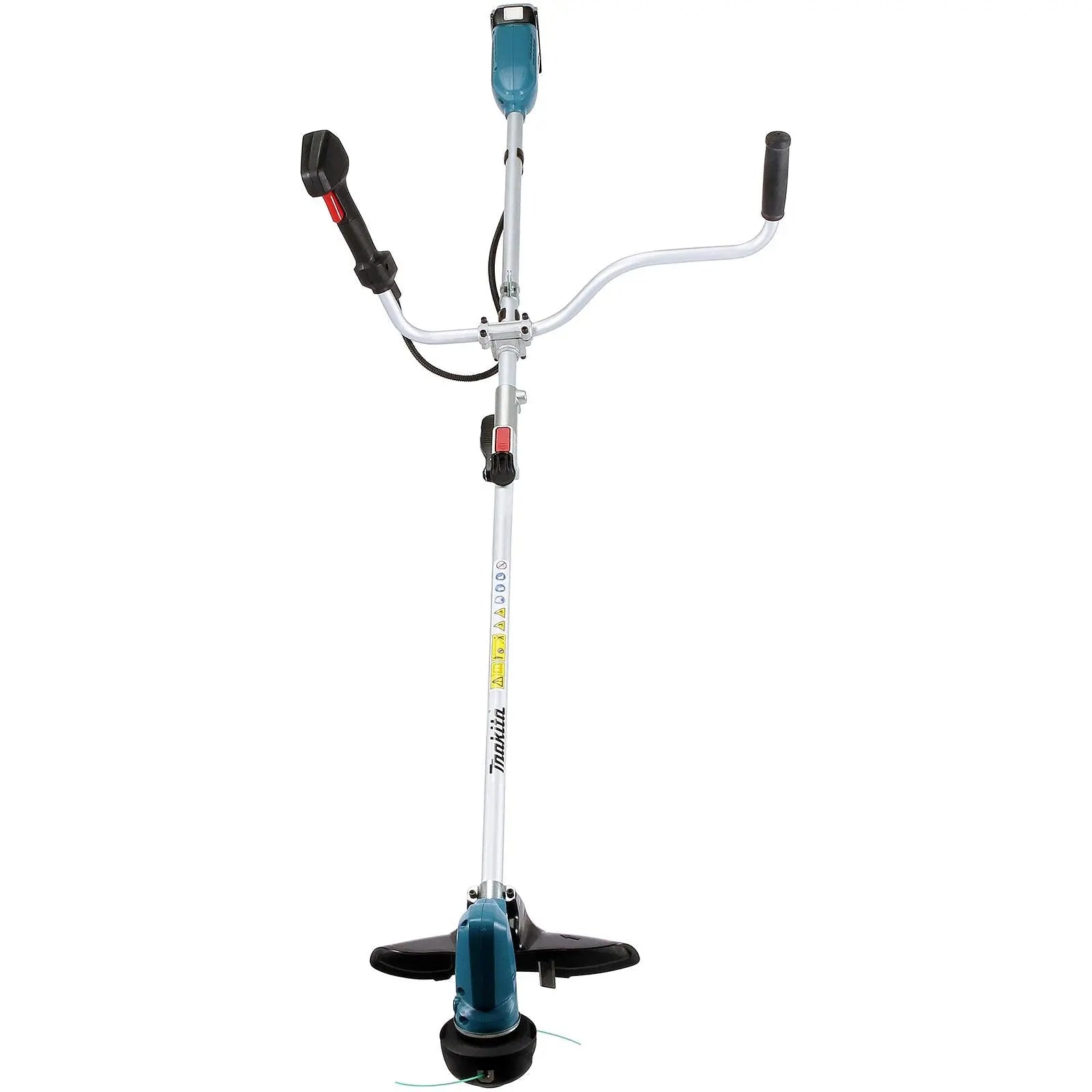 Makita Line Trimmer Strimmer Kit 18V LXT Brushless Cordless Garden Lawn Strimming 5Ah Battery and Charger DUR191URT8  White Rose Tools