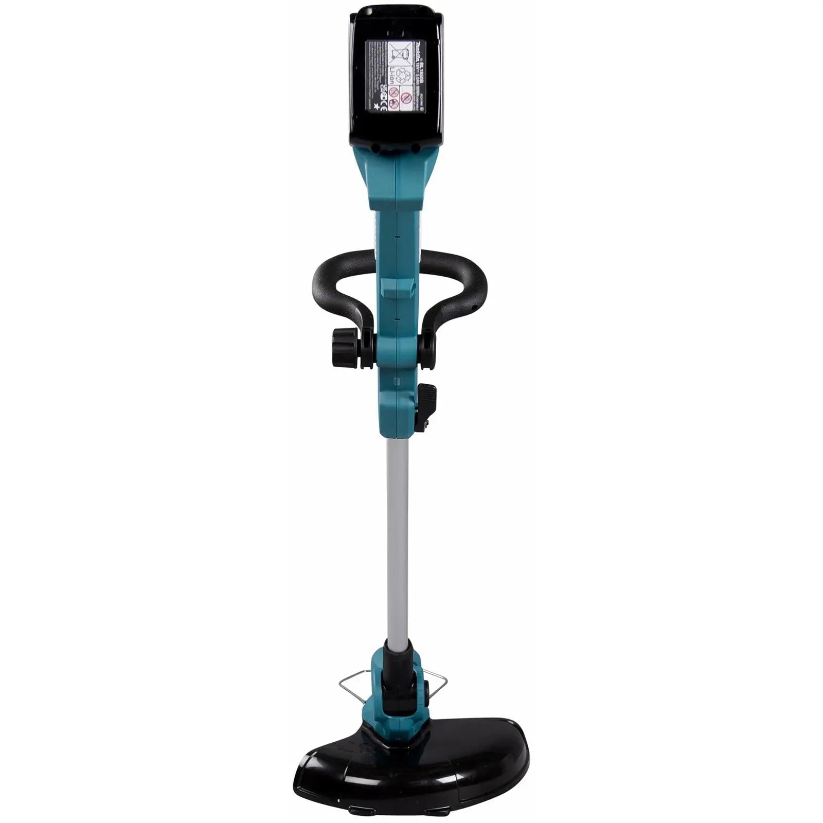 Makita Line Trimmer Strimmer Kit 18V LXT Telescopic Shaft Cordless Garden Lawn Strimming 5Ah Battery and Charger DUR193RT  White Rose Tools