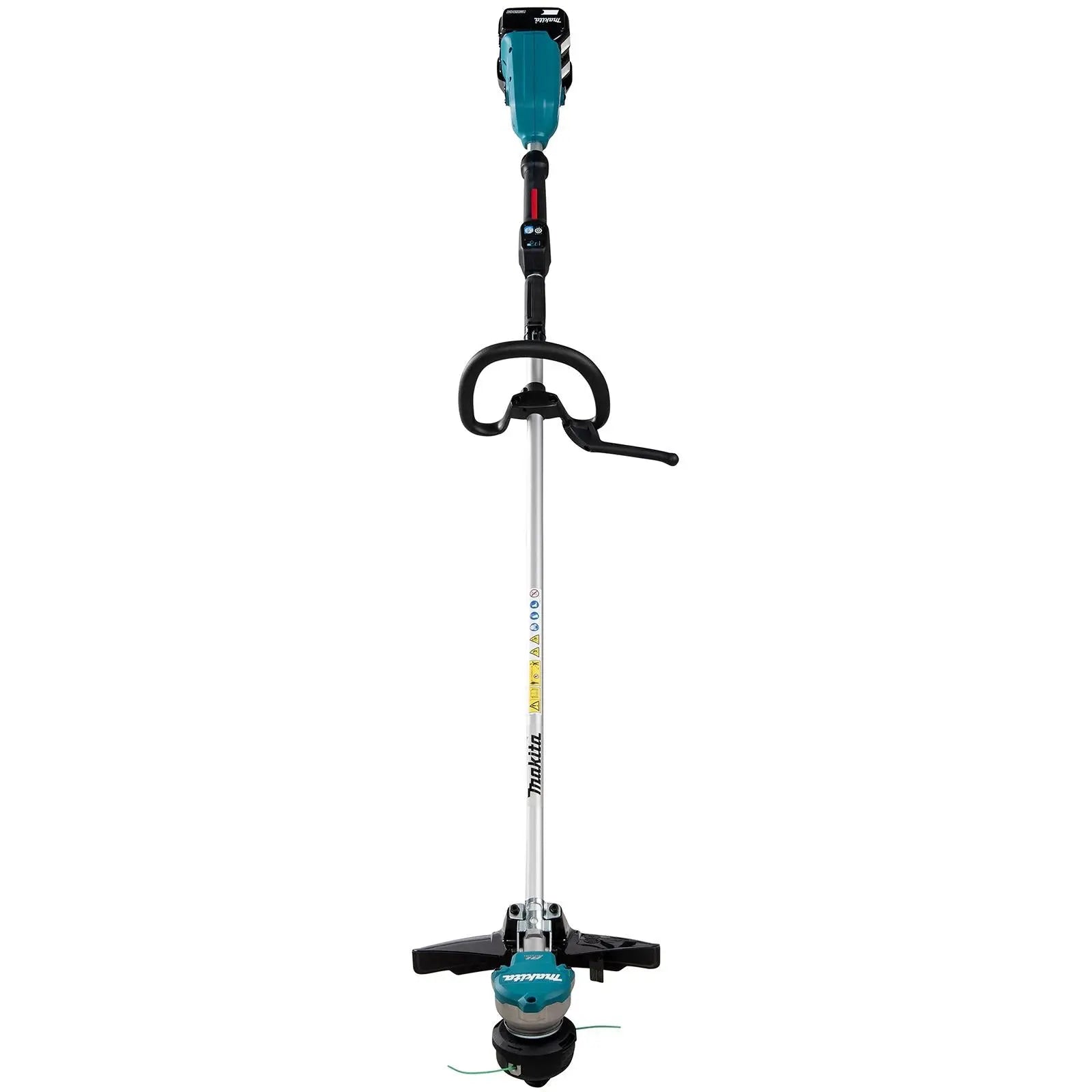 Makita Line Trimmer Strimmer Kit 2 x 18V LXT Brushless Cordless Garden Lawn Strimming 2 x 5Ah Battery and Dual Rapid Charger DUR368LPT2  White Rose Tools