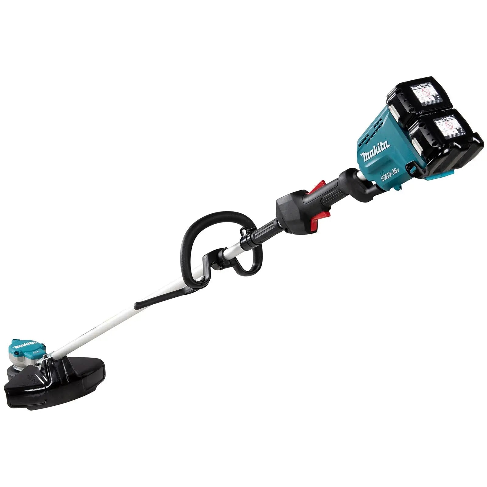 Makita Line Trimmer Strimmer Kit 2 x 18V LXT Brushless Cordless Garden Lawn Strimming 2 x 5Ah Battery and Dual Rapid Charger DUR368LPT2  White Rose Tools