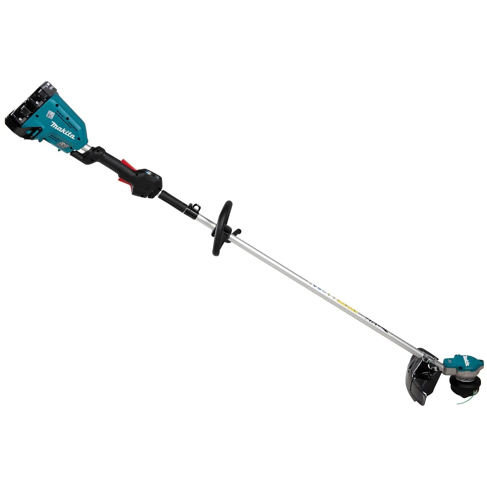Makita Line Trimmer Strimmer Kit 2 x 18V LXT Brushless Cordless Garden Lawn Strimming 2 x 5Ah Battery and Dual Rapid Charger DUR368LPT2  White Rose Tools