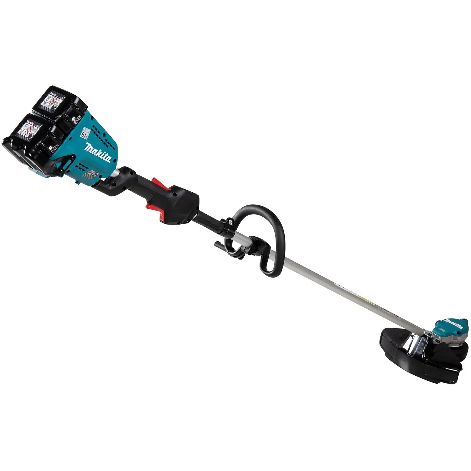 Makita Line Trimmer Strimmer Kit 2 x 18V LXT Brushless Cordless Garden Lawn Strimming 2 x 6Ah Battery and Dual Rapid Charger DUR368APG2  White Rose Tools