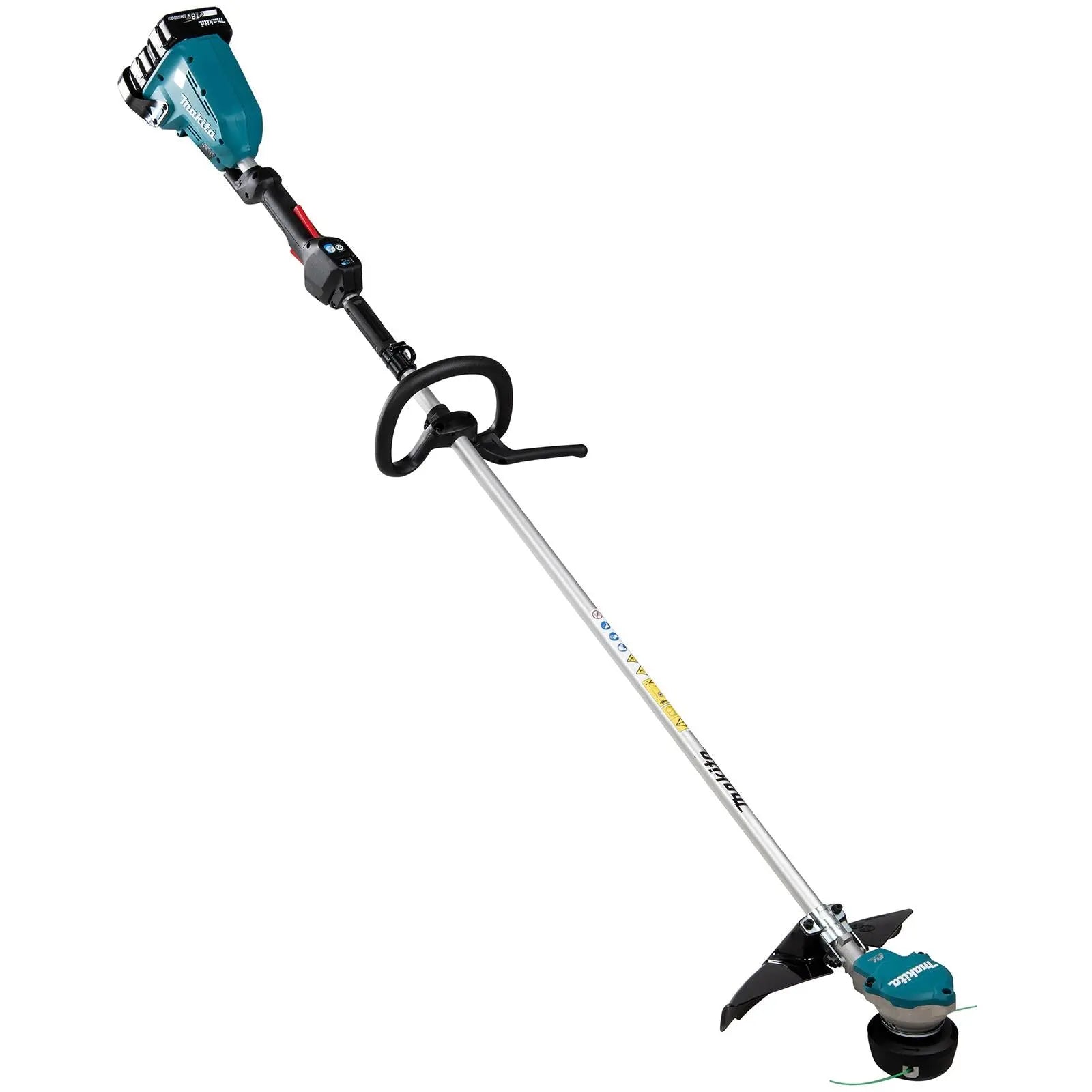 Makita Line Trimmer Strimmer Kit 2 x 18V LXT Brushless Cordless Garden Lawn Strimming 2 x 6Ah Battery and Dual Rapid Charger DUR368APG2  White Rose Tools