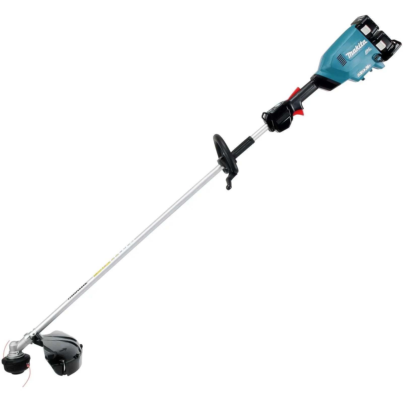 Makita Line Trimmer Strimmer Kit 2 x 18V LXT Brushless Cordless Garden Lawn Strimming 2 x 6Ah Battery and Dual Rapid Charger DUR369LPG2  White Rose Tools
