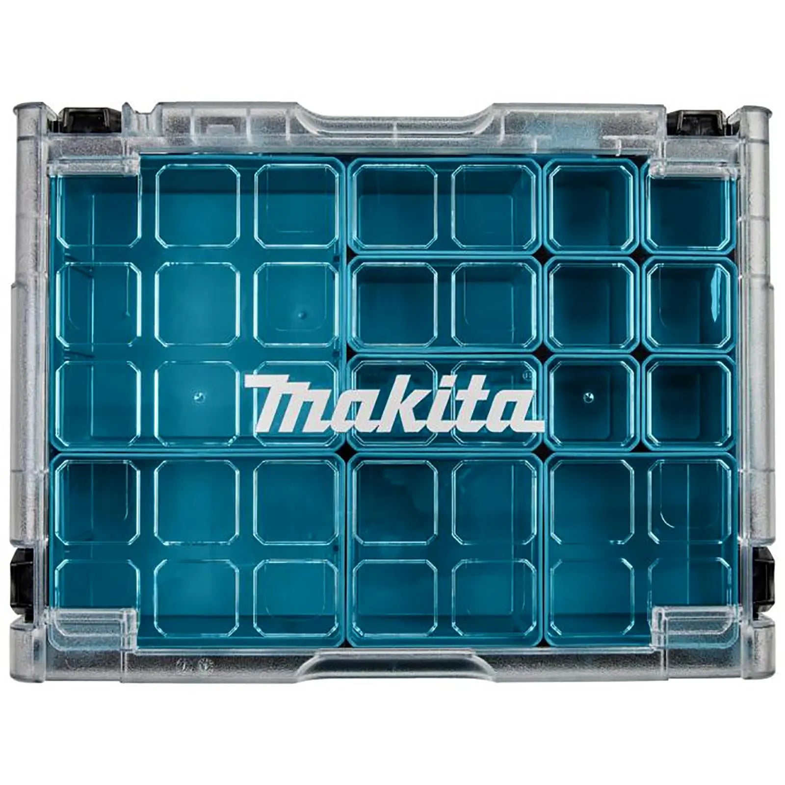 Makita Makpac Organiser Set Storage Parts Tool Box Transparent Lid Inserts White Rose Tools