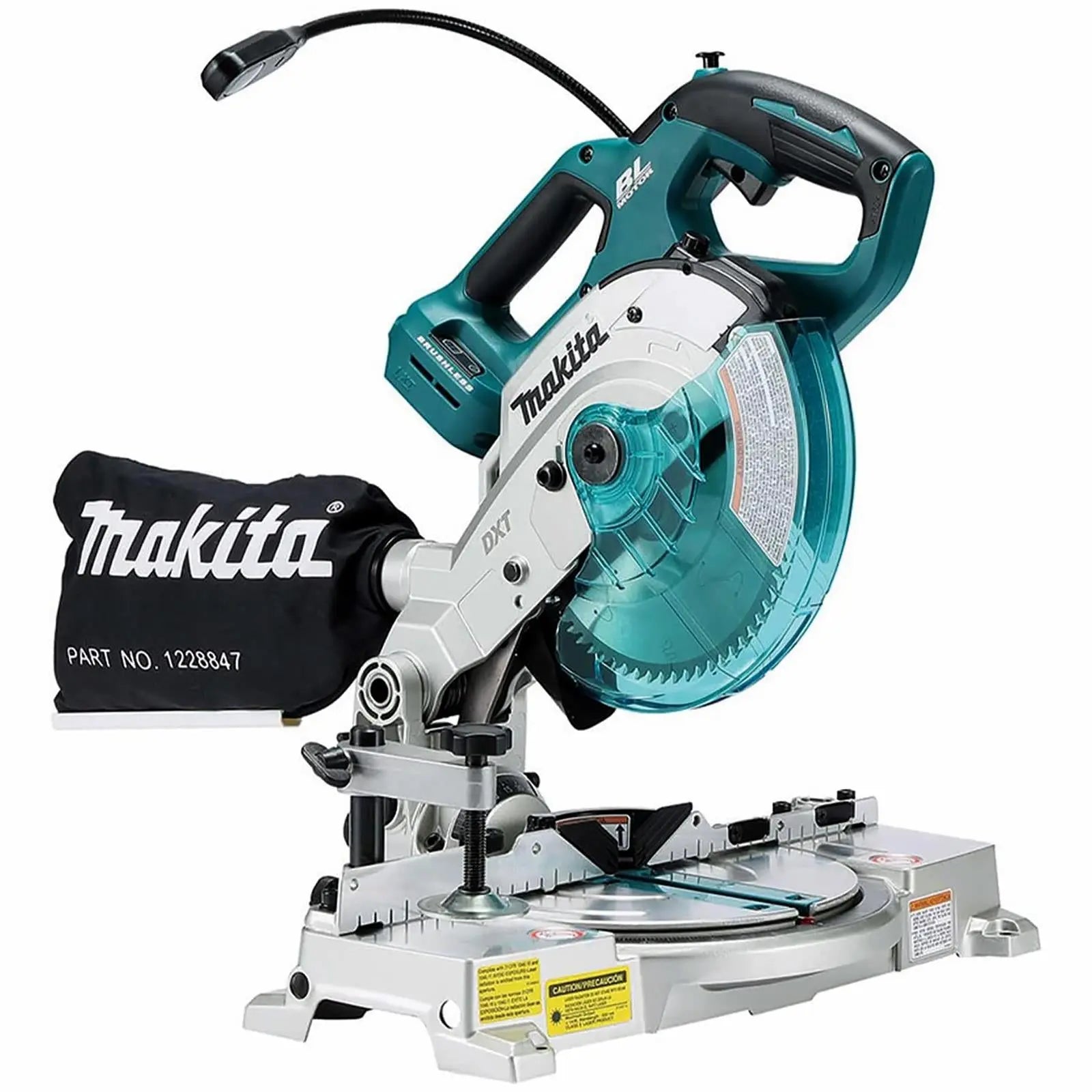 Makita Mitre Saw 165mm 18V LXT Li-ion Brushless Cordless DLS600Z Body Only White Rose Tools