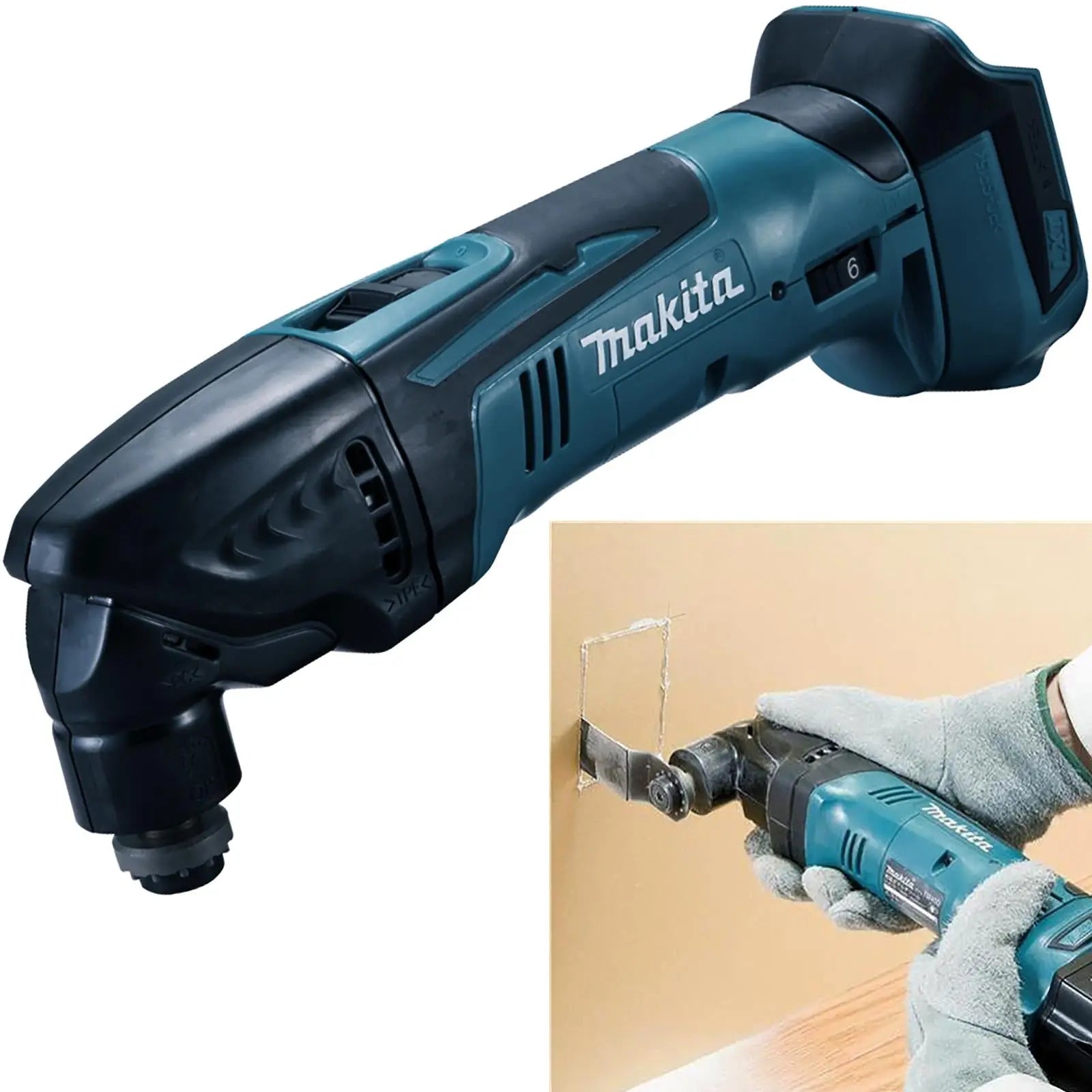 Makita Multi Tool Oscillating Cutter 18V LXT Li-ion Cordless Body Only DTM50Z White Rose Tools