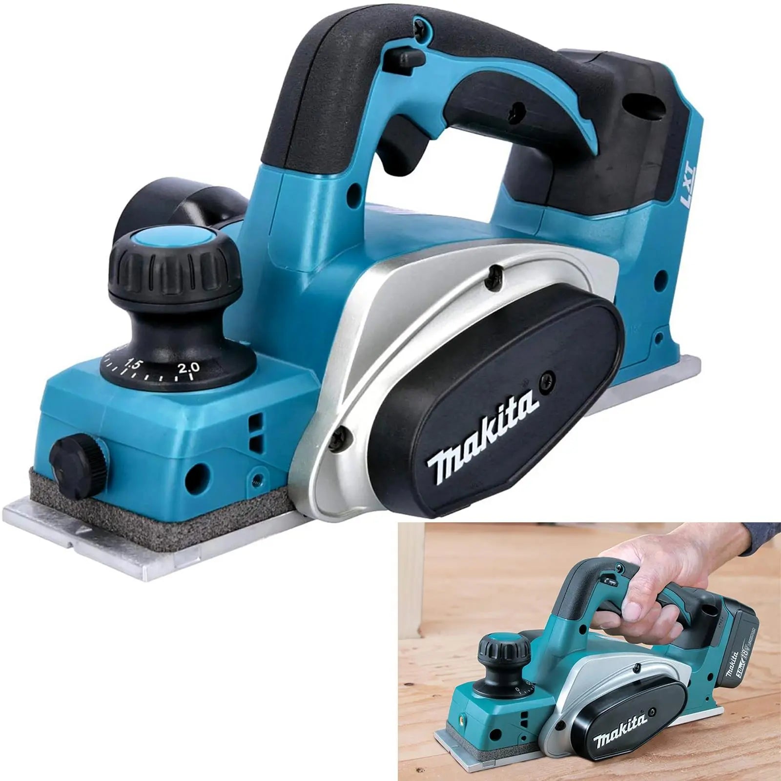 Makita Planer Compact Heavy Duty 18V LXT Li-ion Cordless DKP180Z Body Only White Rose Tools