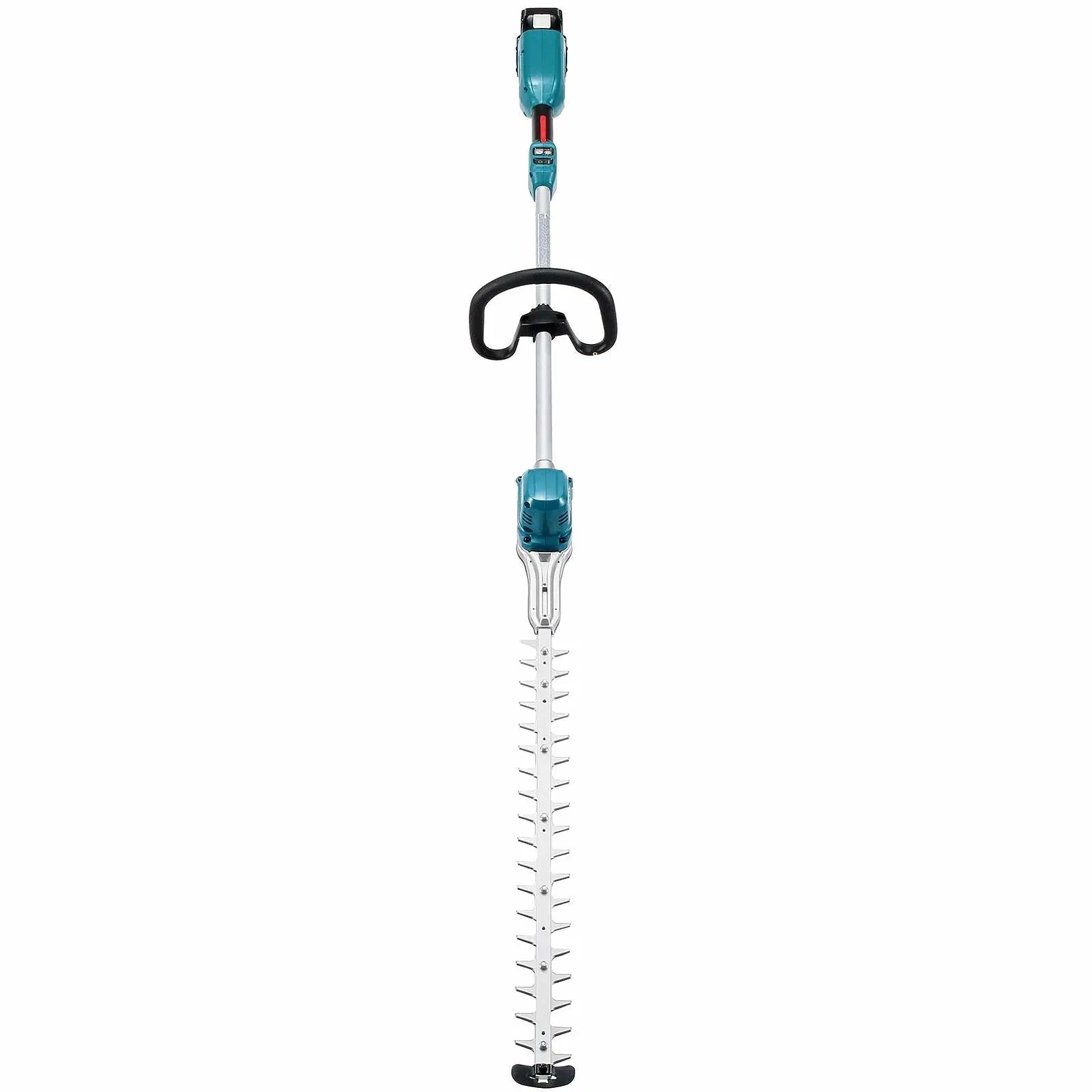 Makita Pole Hedge Trimmer Kit 60cm 18V LXT Li-ion Brushless Cordless 2 x 5Ah Battery and Charger Garden Bush Cutter Cutting DUN600LRTE  White Rose Tools