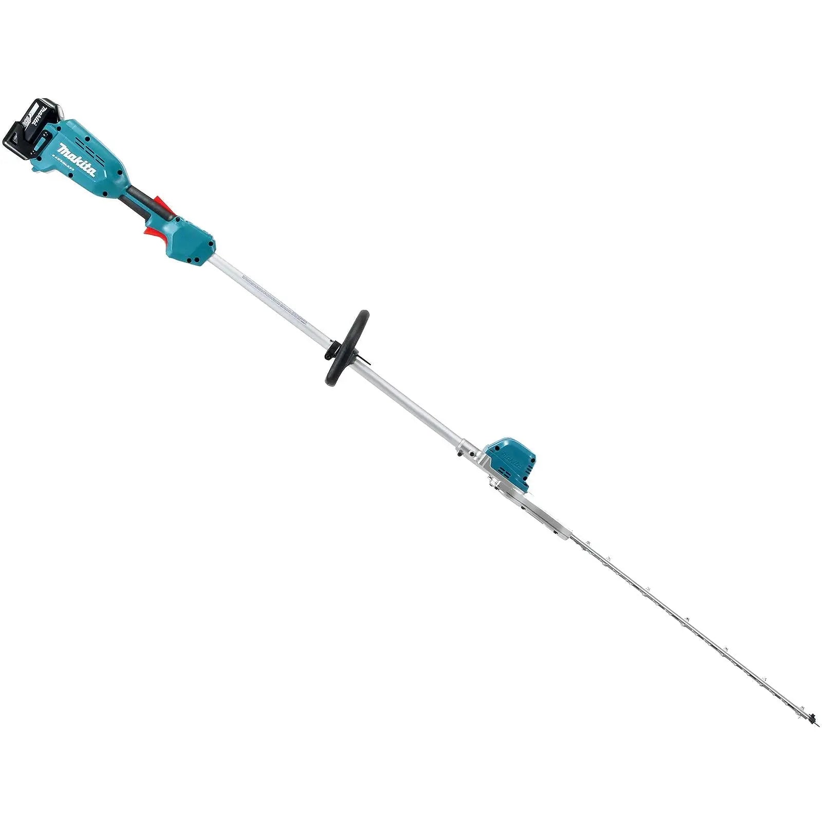 Makita Pole Hedge Trimmer Kit 60cm 18V LXT Li-ion Brushless Cordless 2 x 5Ah Battery and Charger Garden Bush Cutter Cutting DUN600LRTE  White Rose Tools
