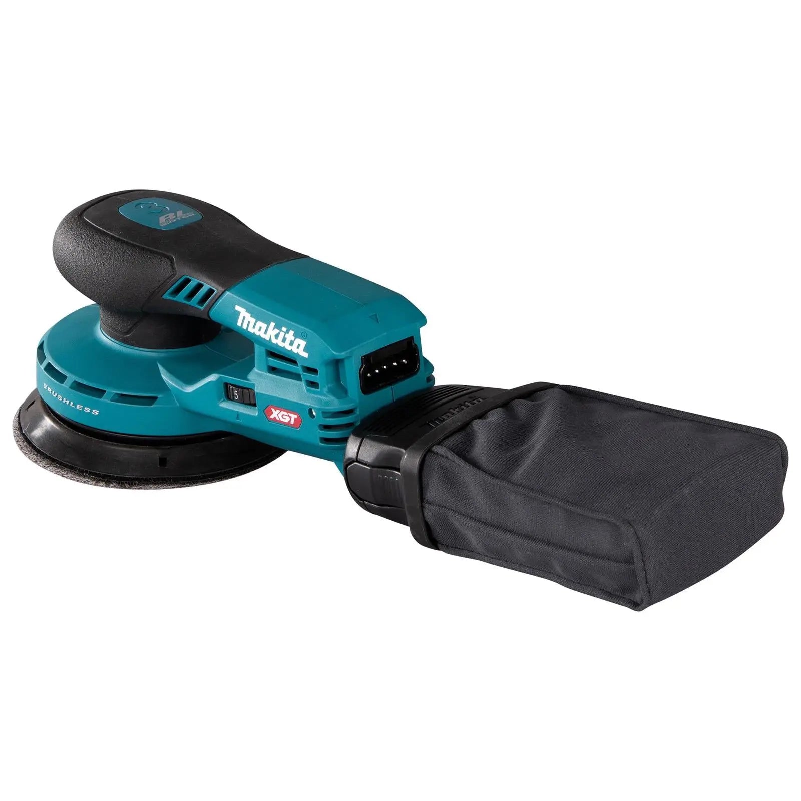 Makita Random Orbital Sander 125mm Lightweight 3mm Orbit Diameter XGT 40V Max Brushless Body Only BO003CGZ White Rose Tools