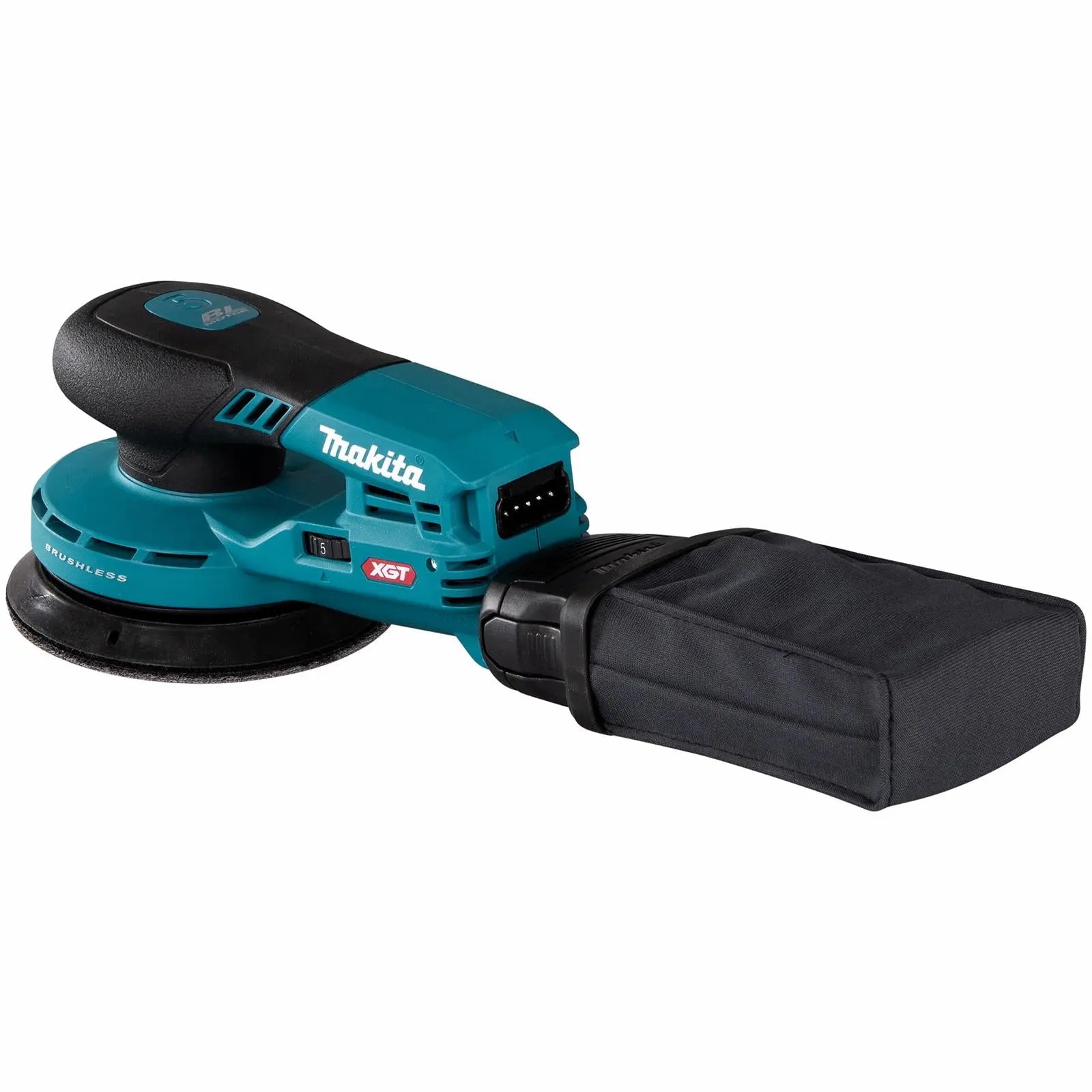 Makita Random Orbital Sander 125mm Lightweight 5mm Orbit Diameter XGT 40V Max Brushless Body Only BO001CGZ White Rose Tools
