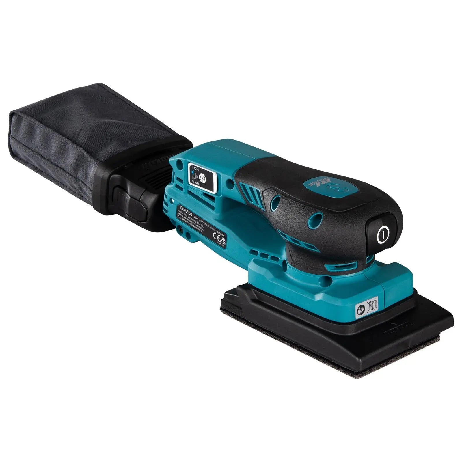 Makita Random Orbital Sander 80 x 130mm Lightweight 3mm Orbit Diameter XGT 40V Max Brushless Body Only BO005CGZ White Rose Tools