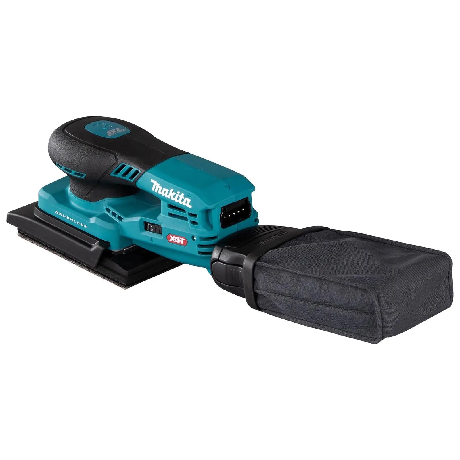 Makita Random Orbital Sander 80 x 130mm Lightweight 3mm Orbit Diameter XGT 40V Max Brushless Body Only BO005CGZ White Rose Tools