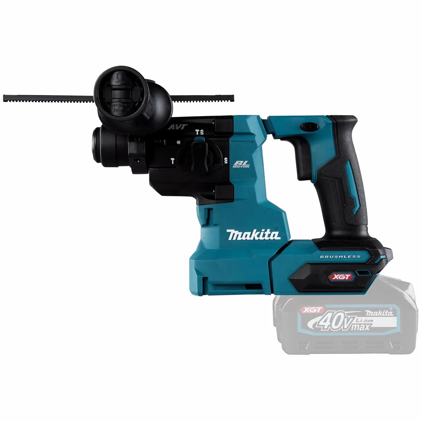 Makita Rotary Hammer Drill SDS Plus 40V XGT Brushless Cordless in Makpac Case HR010GZ01 Body Only  White Rose Tools