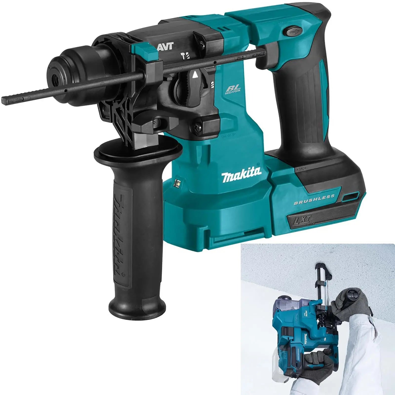 Makita Rotary Hammer Drill SDS+ Plus 18V LXT Li-ion Brushless Cordless DHR183Z Body Only White Rose Tools