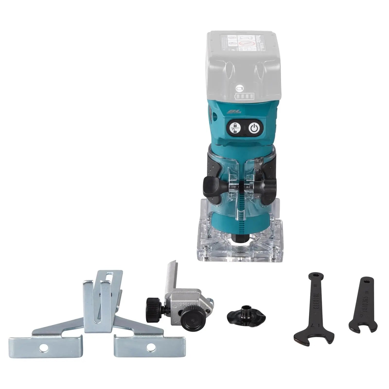 Makita Router Trimmer 6mm 1/4" Collet 18V LXT Cordless Brushless Body Only DRT52Z  White Rose Tools