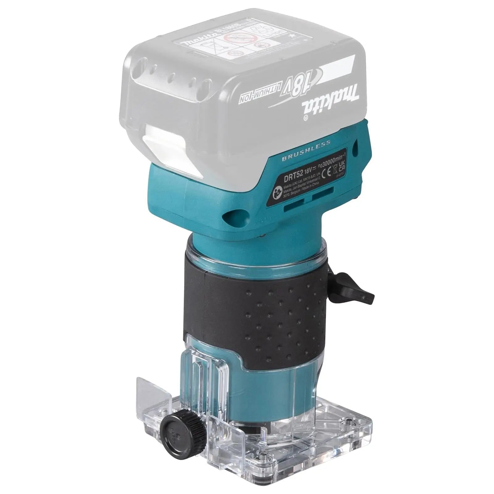 Makita Router Trimmer 6mm 1/4" Collet 18V LXT Cordless Brushless Body Only DRT52Z  White Rose Tools