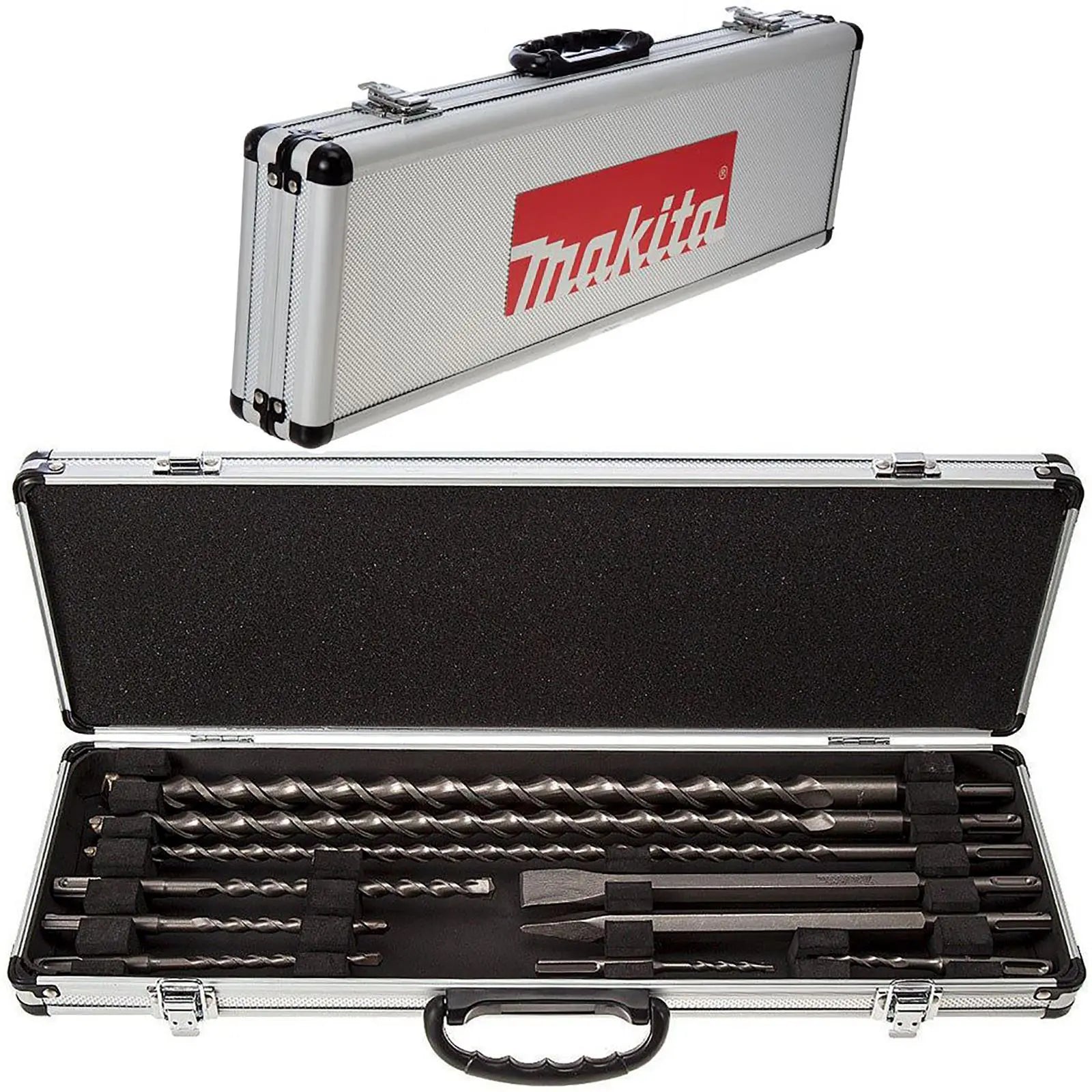 Makita SDS Plus Drill Chisel Bit Set Cold Bull Point Masonry Concrete 10 Piece White Rose Tools