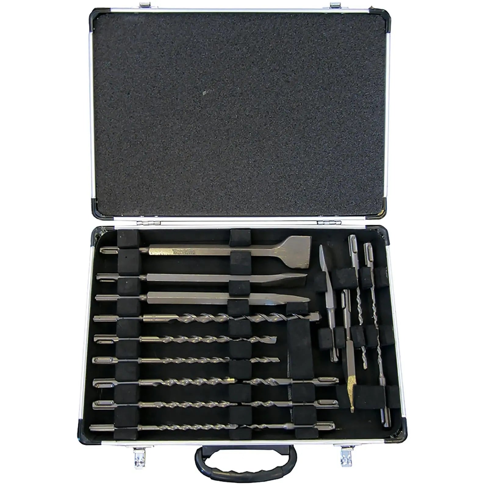 Makita SDS Plus Drill Chisel Bit Set Cold Flat Point Masonry Concrete 17 Piece White Rose Tools