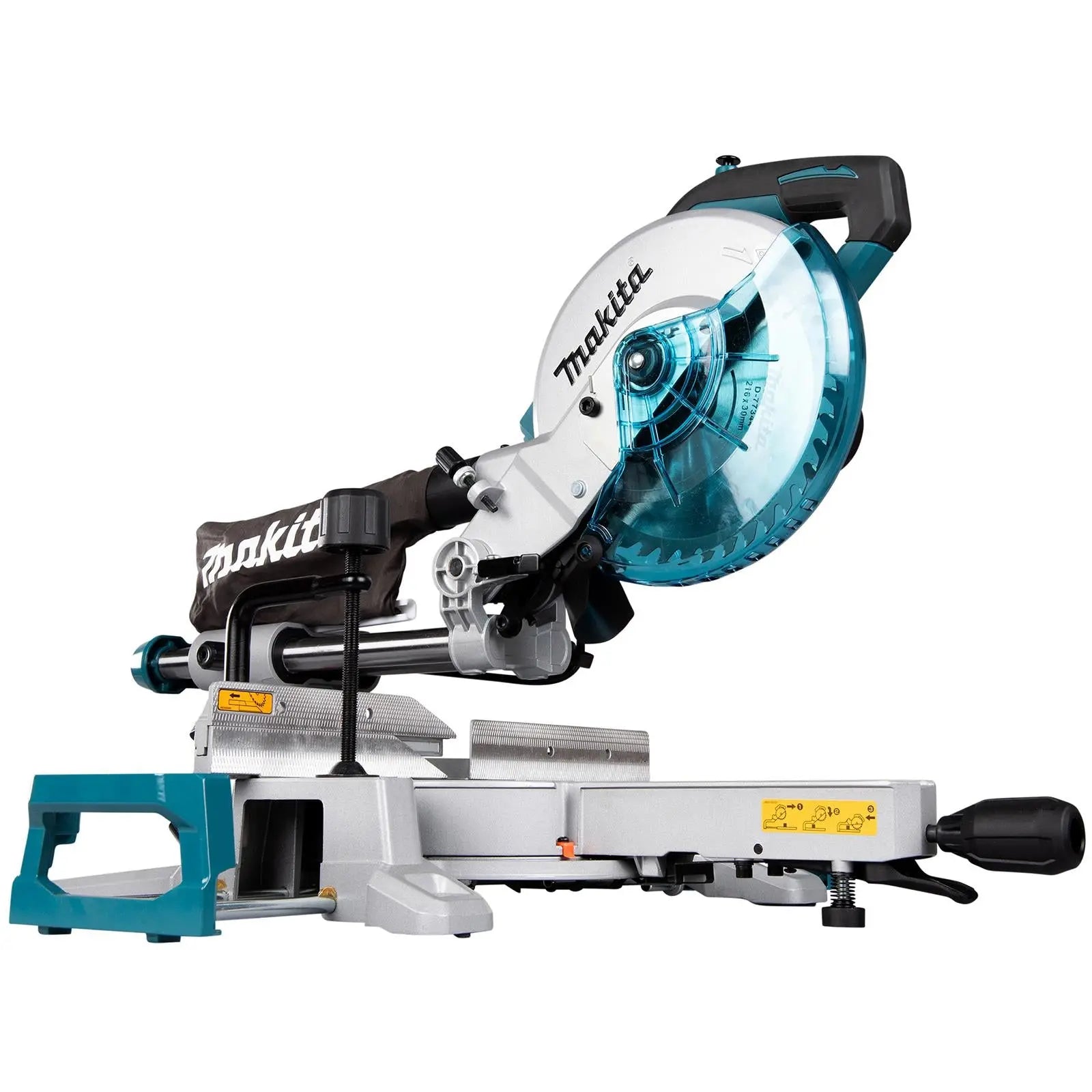 Makita Slide Compound Mitre Saw 216mm Cutting Blade 1200W Choose Voltage 110V or 240V LS0816F White Rose Tools