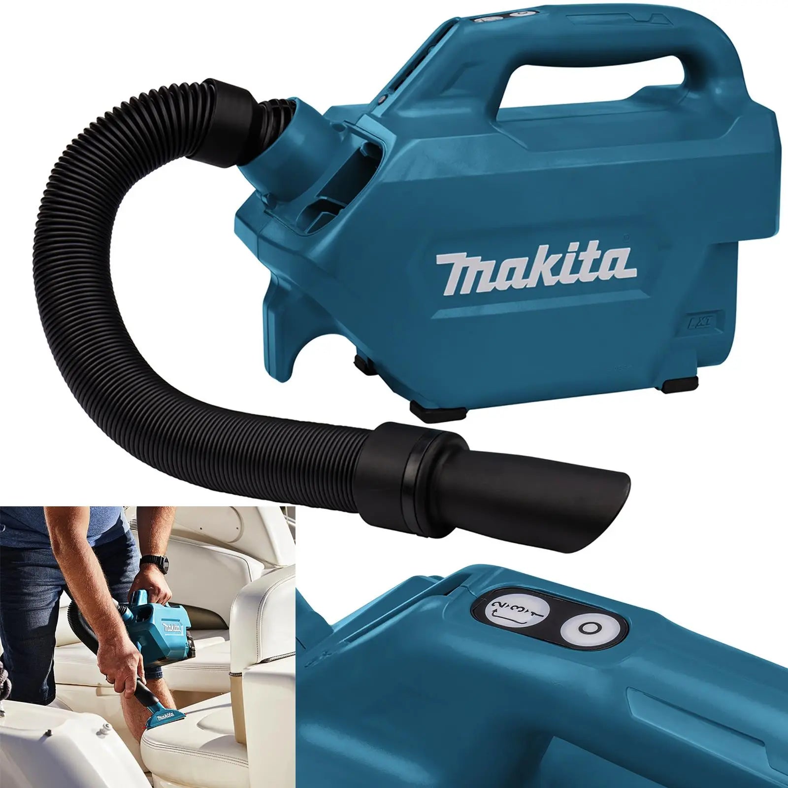Makita Vacuum Cleaner Car Interior Compact LXT Li-ion 18V DCL184Z Body Only White Rose Tools