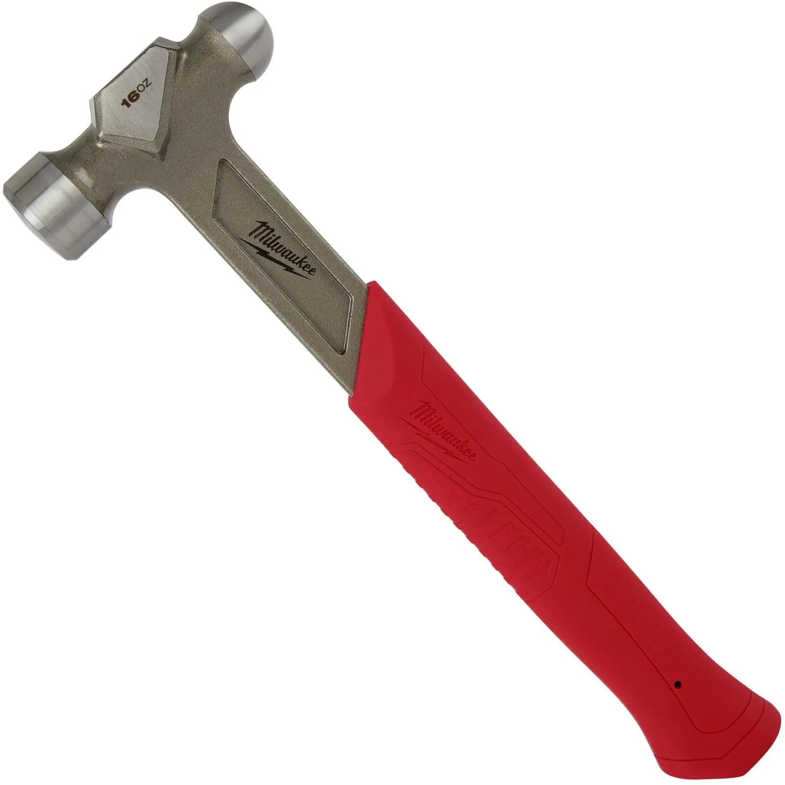 Milwaukee Ball Pein Hammer Steel 450g 16oz i-Beam Handle  White Rose Tools