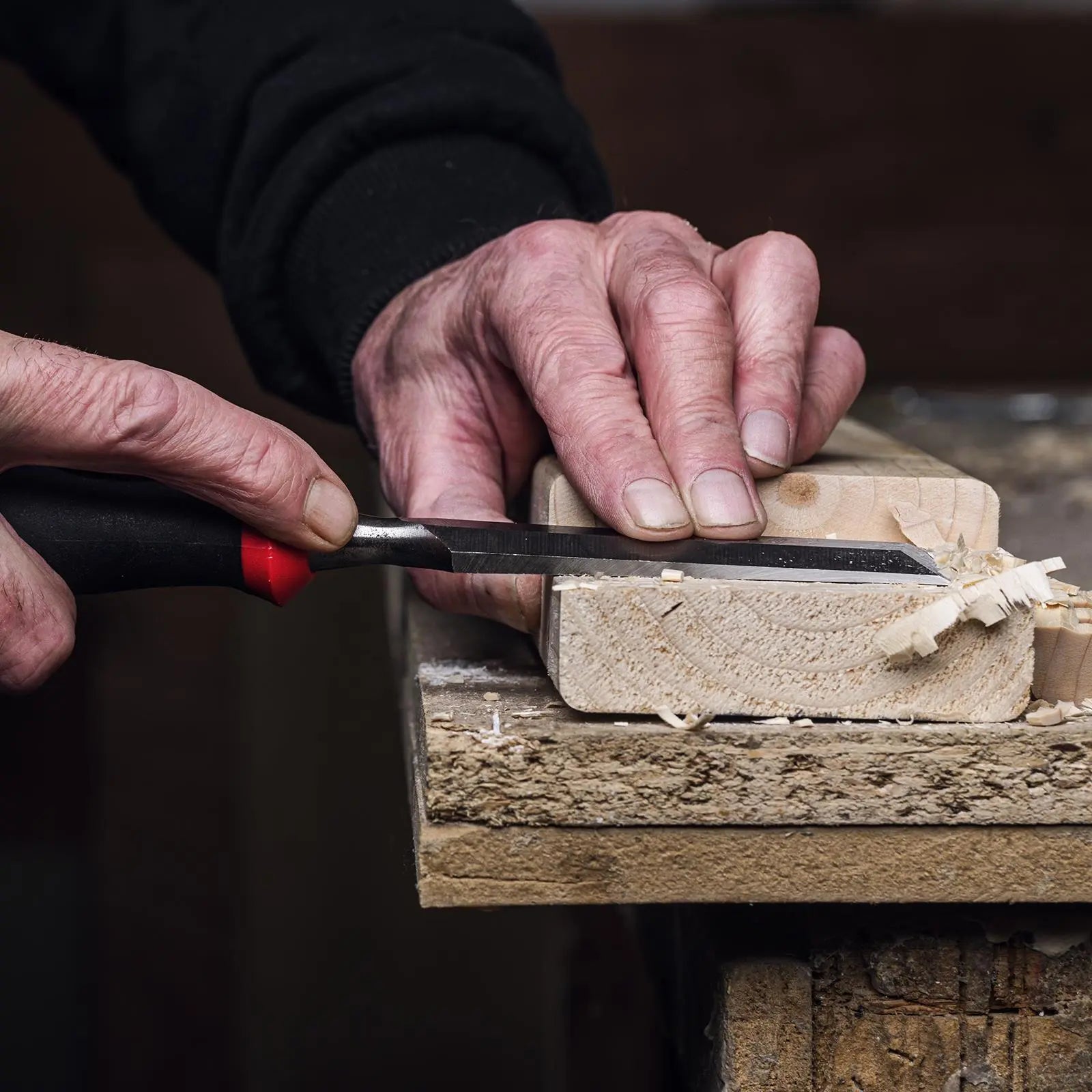 Milwaukee Beveled Edge Wood Chisel 25mm 1" All Metal Core with Striking Cap  White Rose Tools