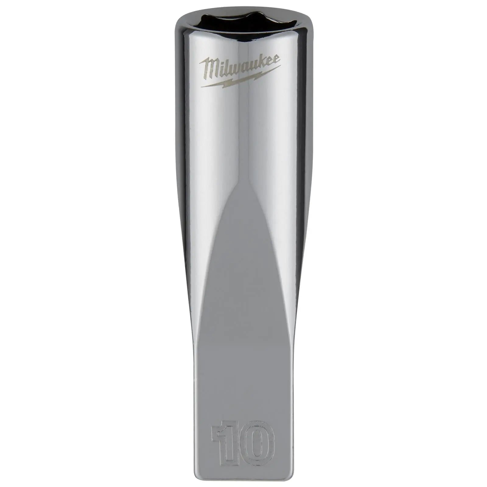 Milwaukee Chrome Socket 1/4" Drive Four Flat Sides Metric Deep 4-15mm Individual White Rose Tools