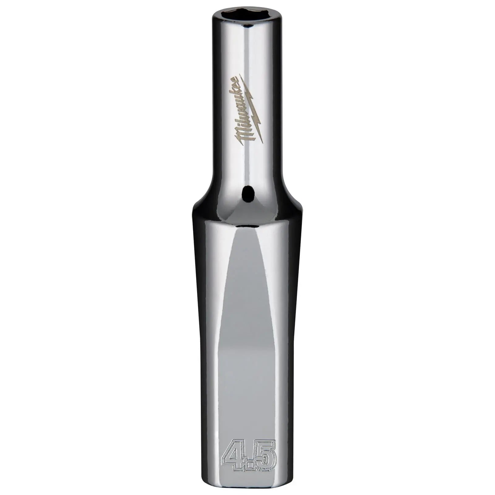 Milwaukee Chrome Socket 1/4" Drive Four Flat Sides Metric Deep 4-15mm Individual White Rose Tools