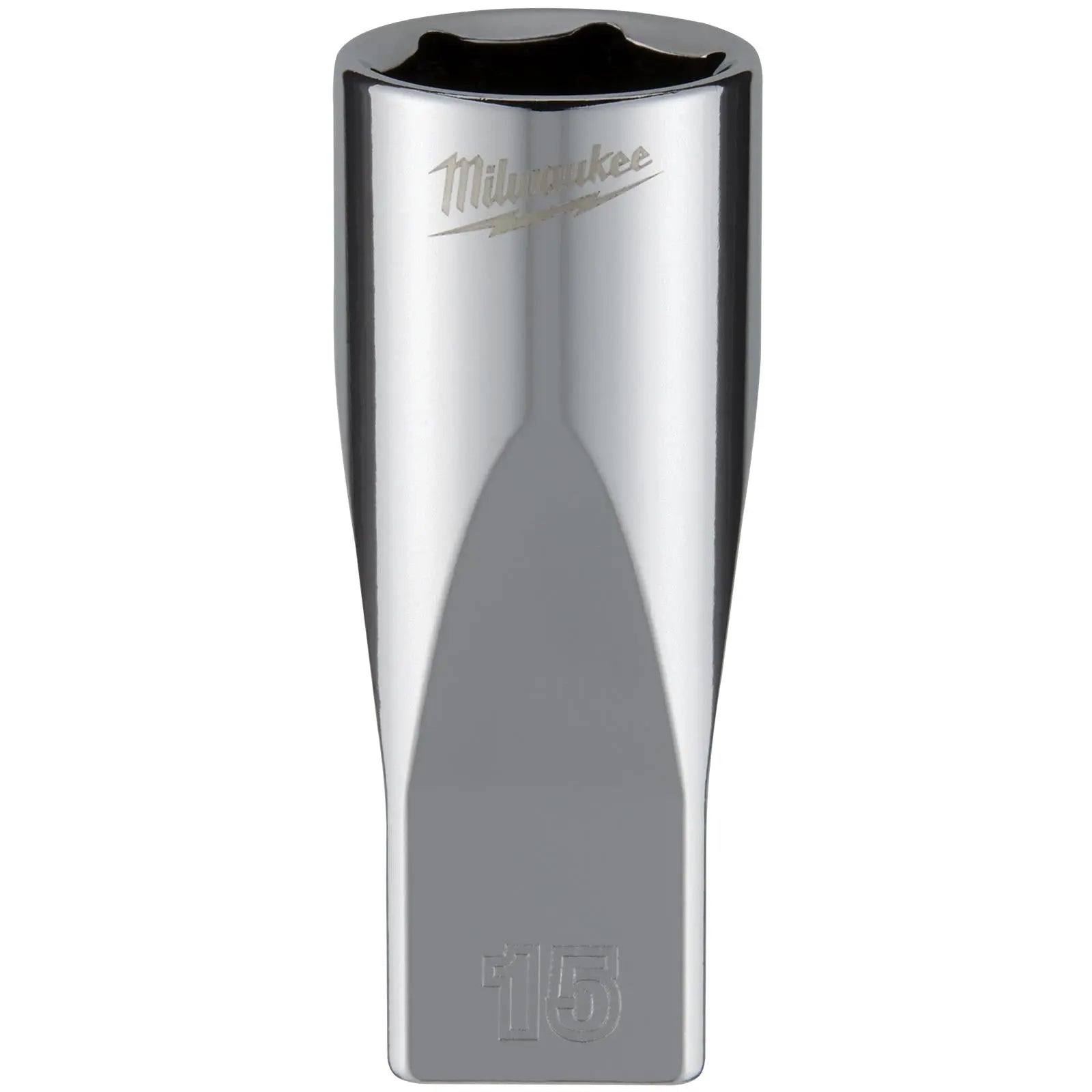 Milwaukee Chrome Socket 1/4" Drive Four Flat Sides Metric Deep 4-15mm Individual White Rose Tools