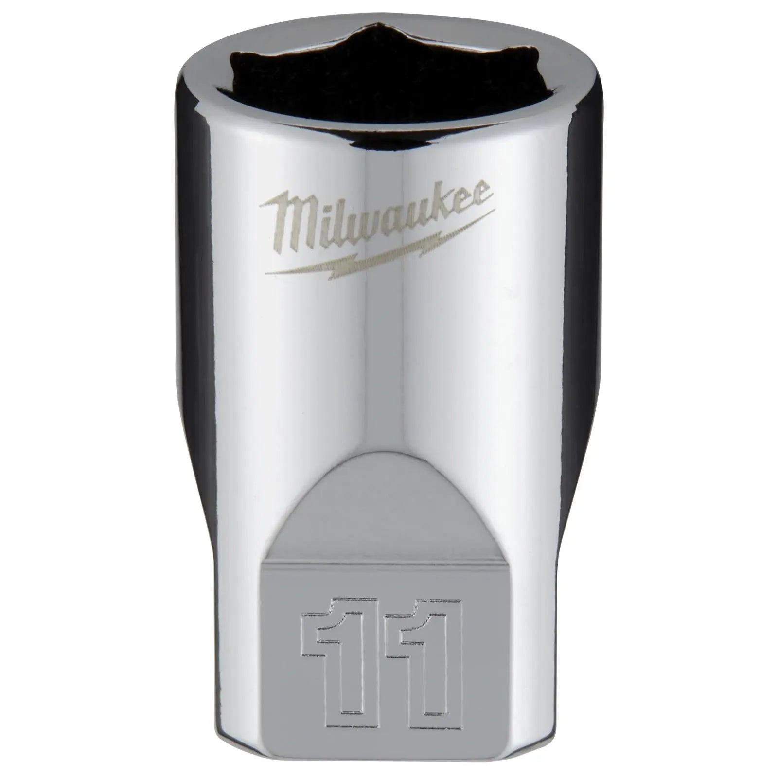 Milwaukee Chrome Socket 1/4" Drive Four Flat Sides Metric Standard 4-15mm Individual White Rose Tools