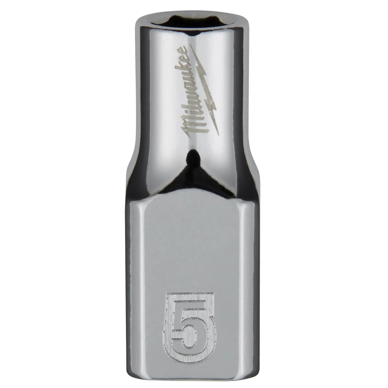 Milwaukee Chrome Socket 1/4" Drive Four Flat Sides Metric Standard 4-15mm Individual White Rose Tools