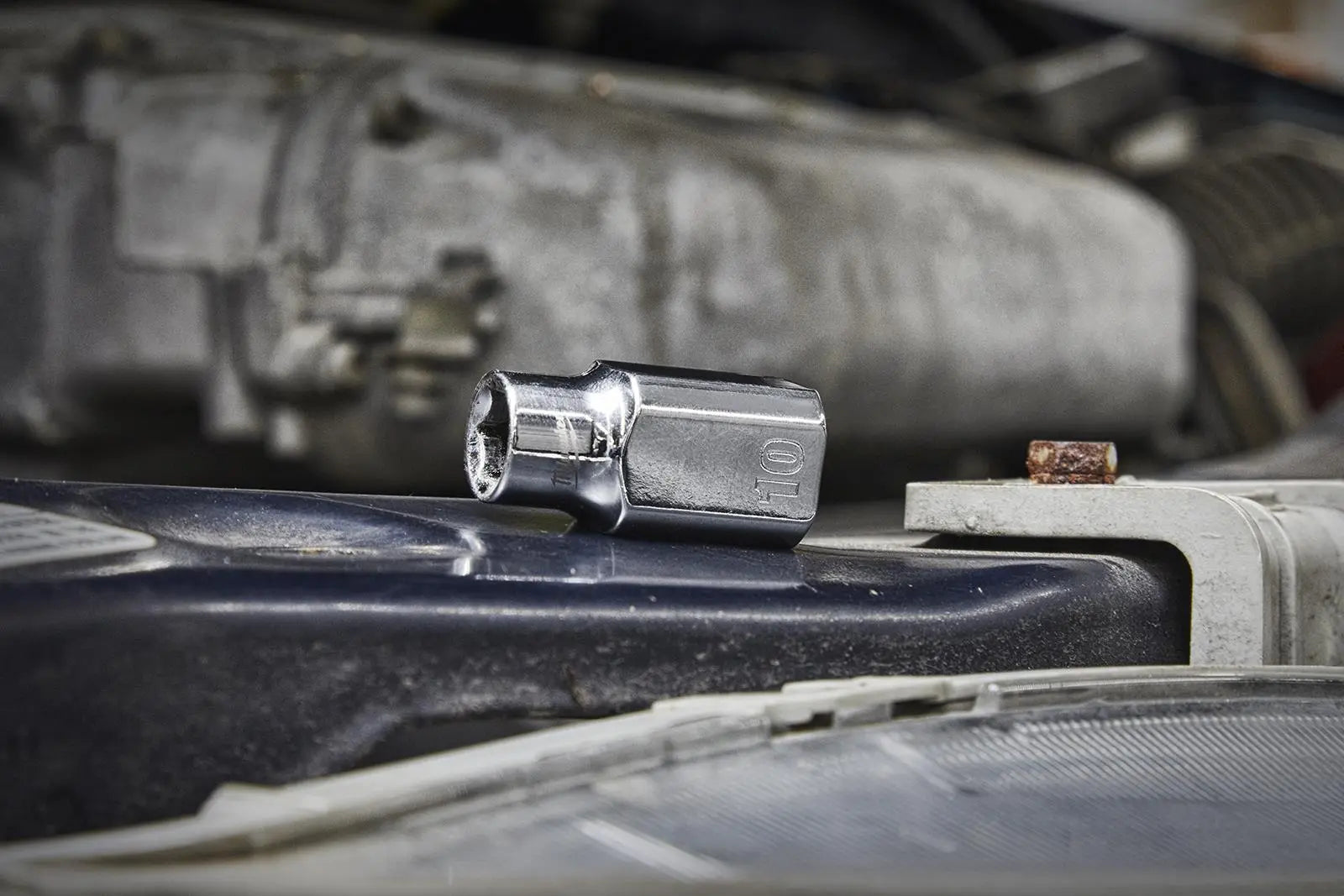 Milwaukee Chrome Socket 1/4" Drive Four Flat Sides Metric Standard 4-15mm Individual White Rose Tools