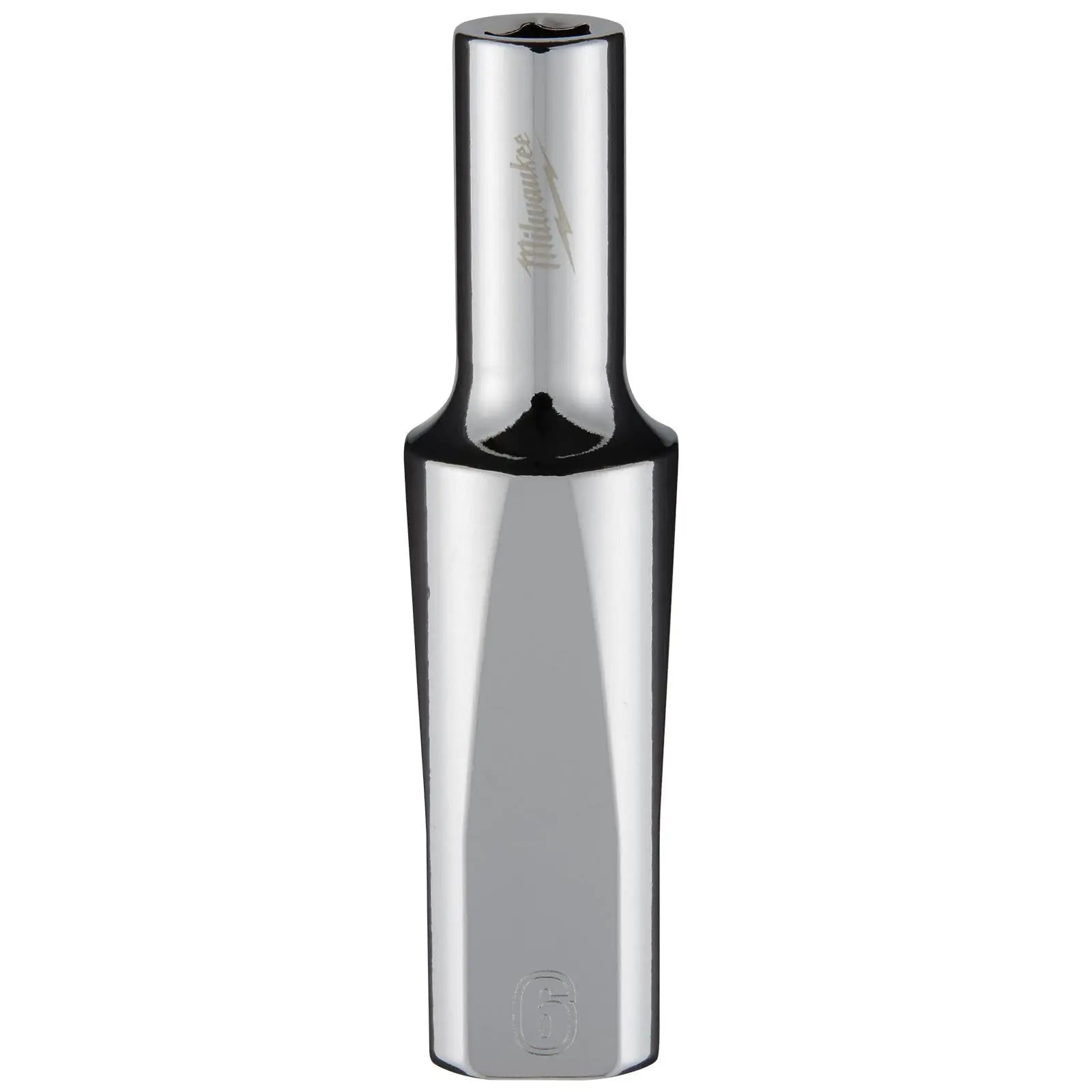 Milwaukee Chrome Socket 3/8" Drive Four Flat Sides Metric Deep 6-24mm Individual - Choose Size White Rose Tools