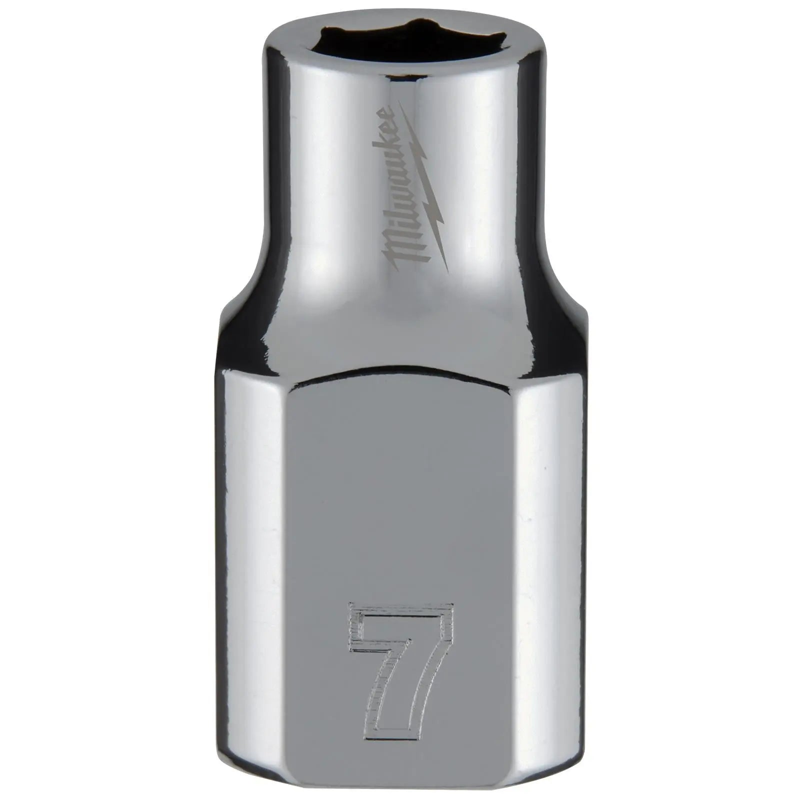 Milwaukee Chrome Socket 3/8" Drive Four Flat Sides Metric Standard 6-24mm Individual White Rose Tools