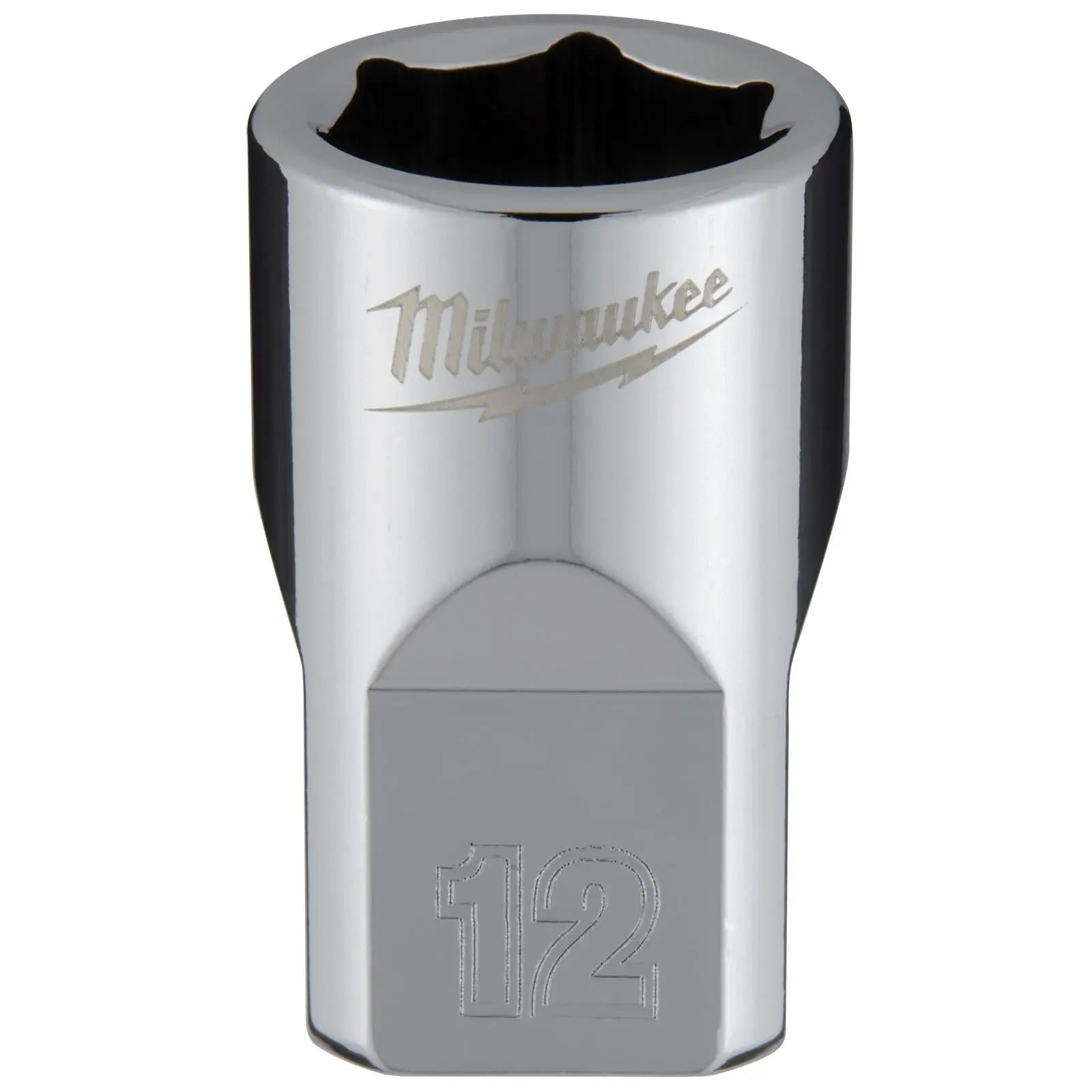 Milwaukee Chrome Socket 3/8" Drive Four Flat Sides Metric Standard 6-24mm Individual White Rose Tools